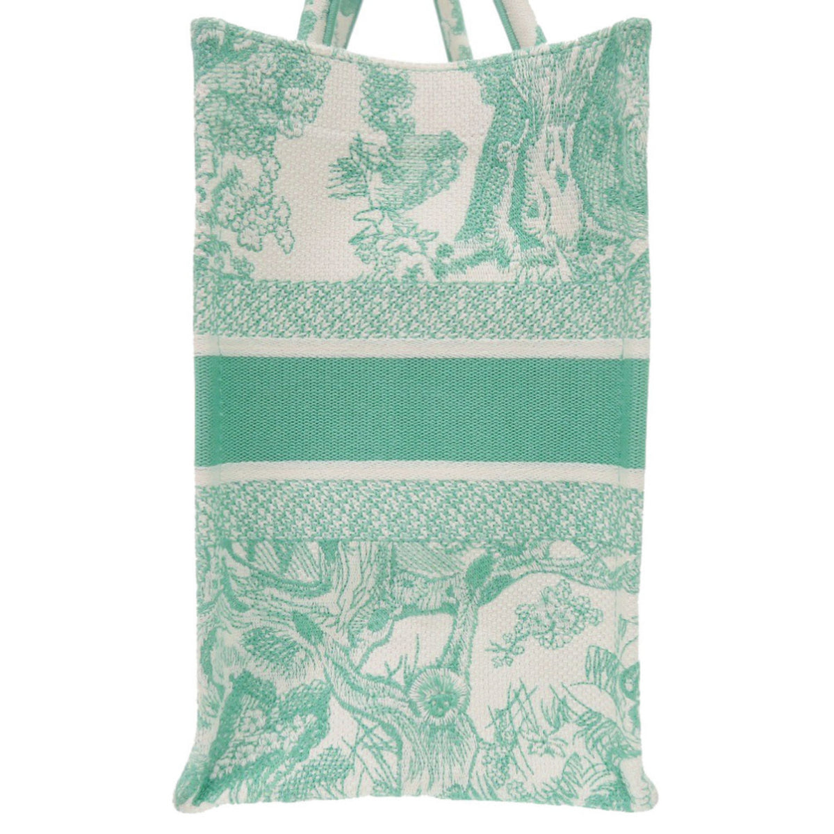 Christian Dior Green Canvas Tote Bag (Pre-Owned)