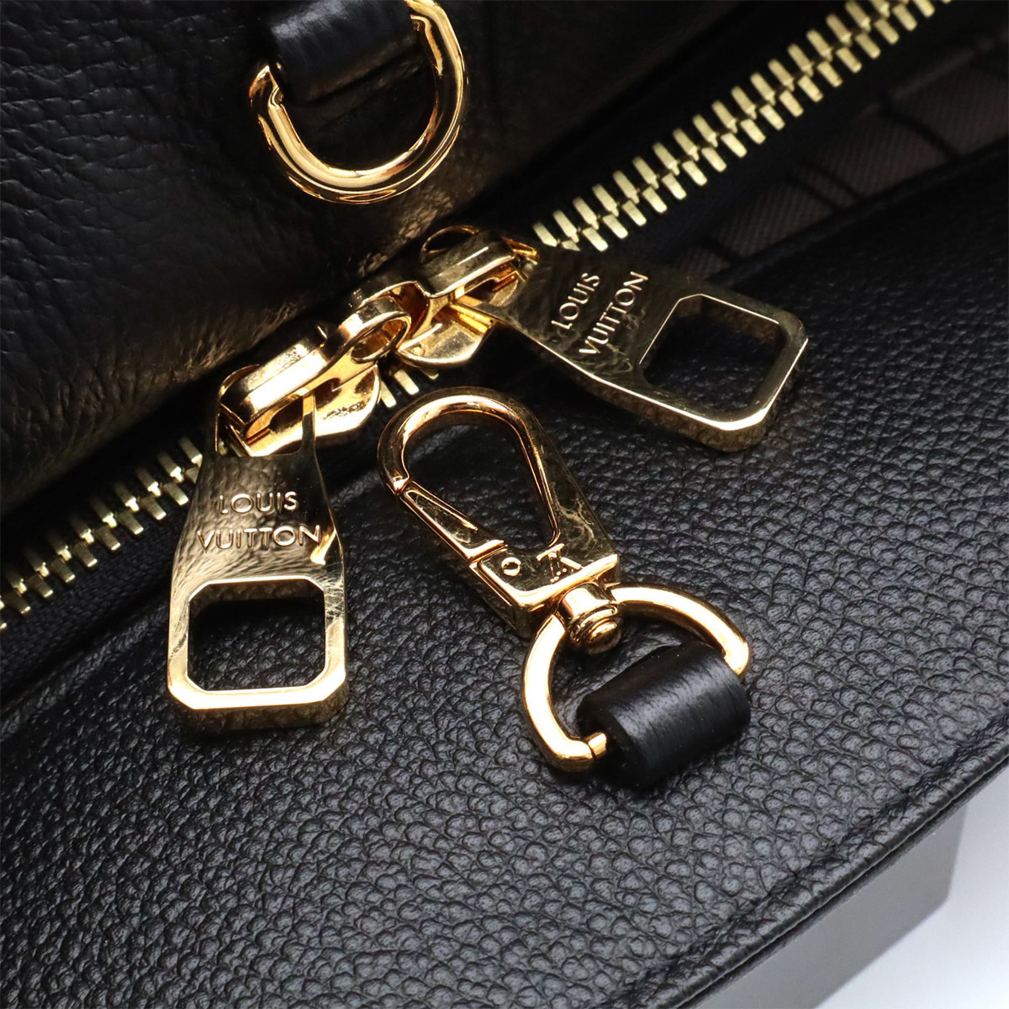 Louis Vuitton Noir Monogram Empreinte Leather Handbag Shoulder Bag (Pre-Owned)