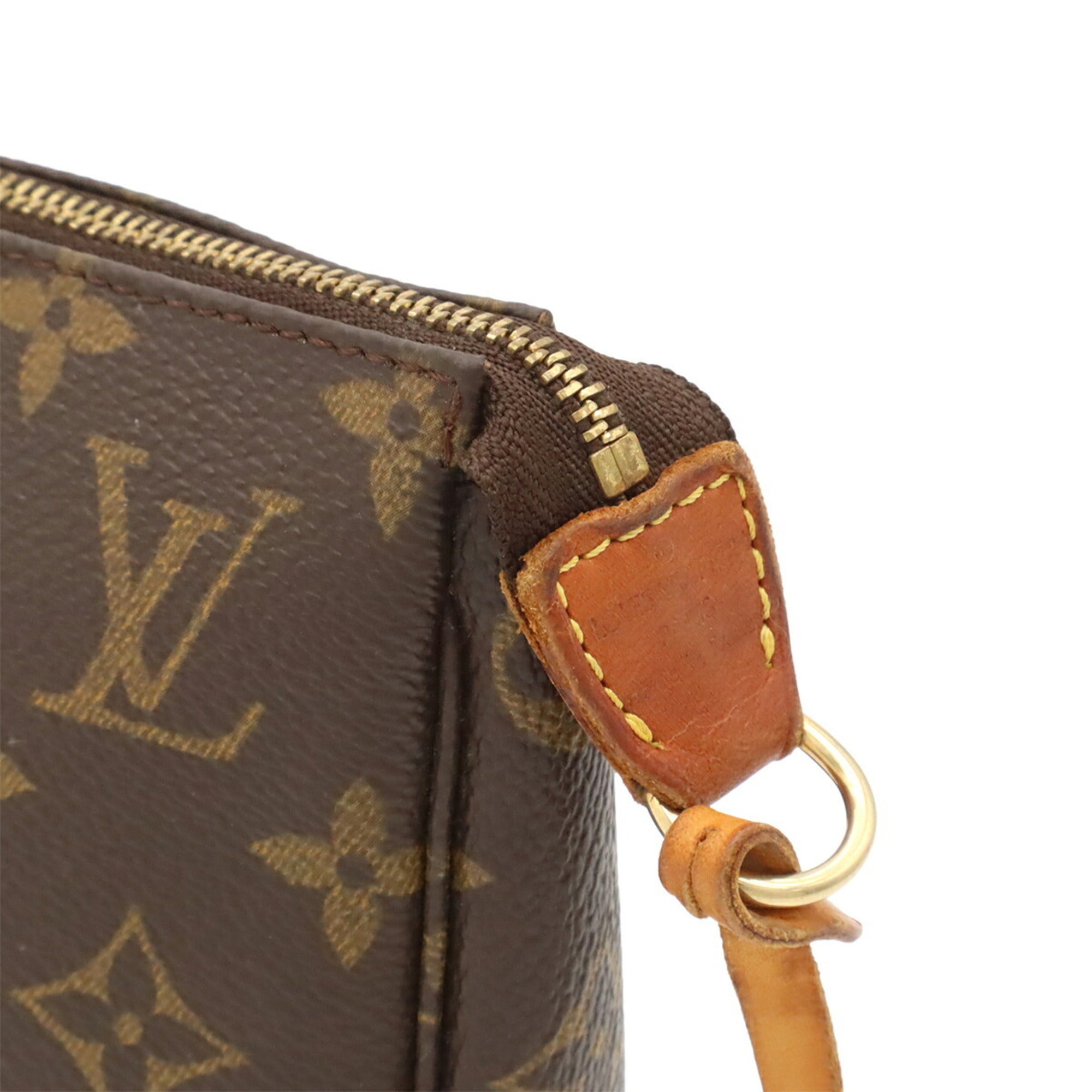 Louis Vuitton Brown Monogram Canvas Handbag Pochette Pouch (Pre-Owned)