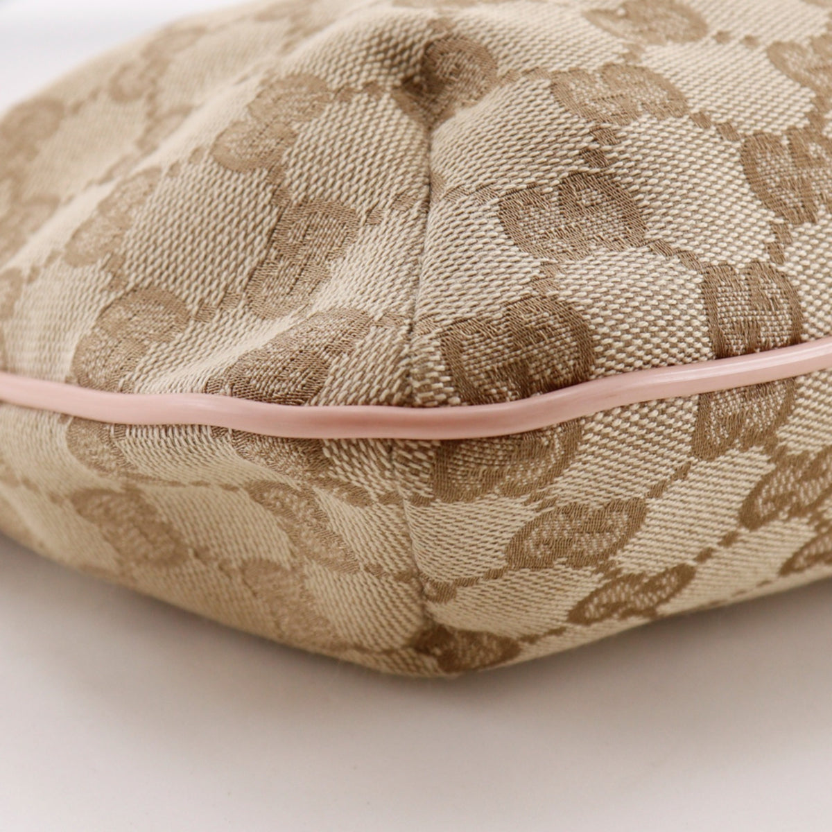 Gucci Gg Canvas Brown Pink Gg Canvas Shoulder Bag (Pre-Owned)