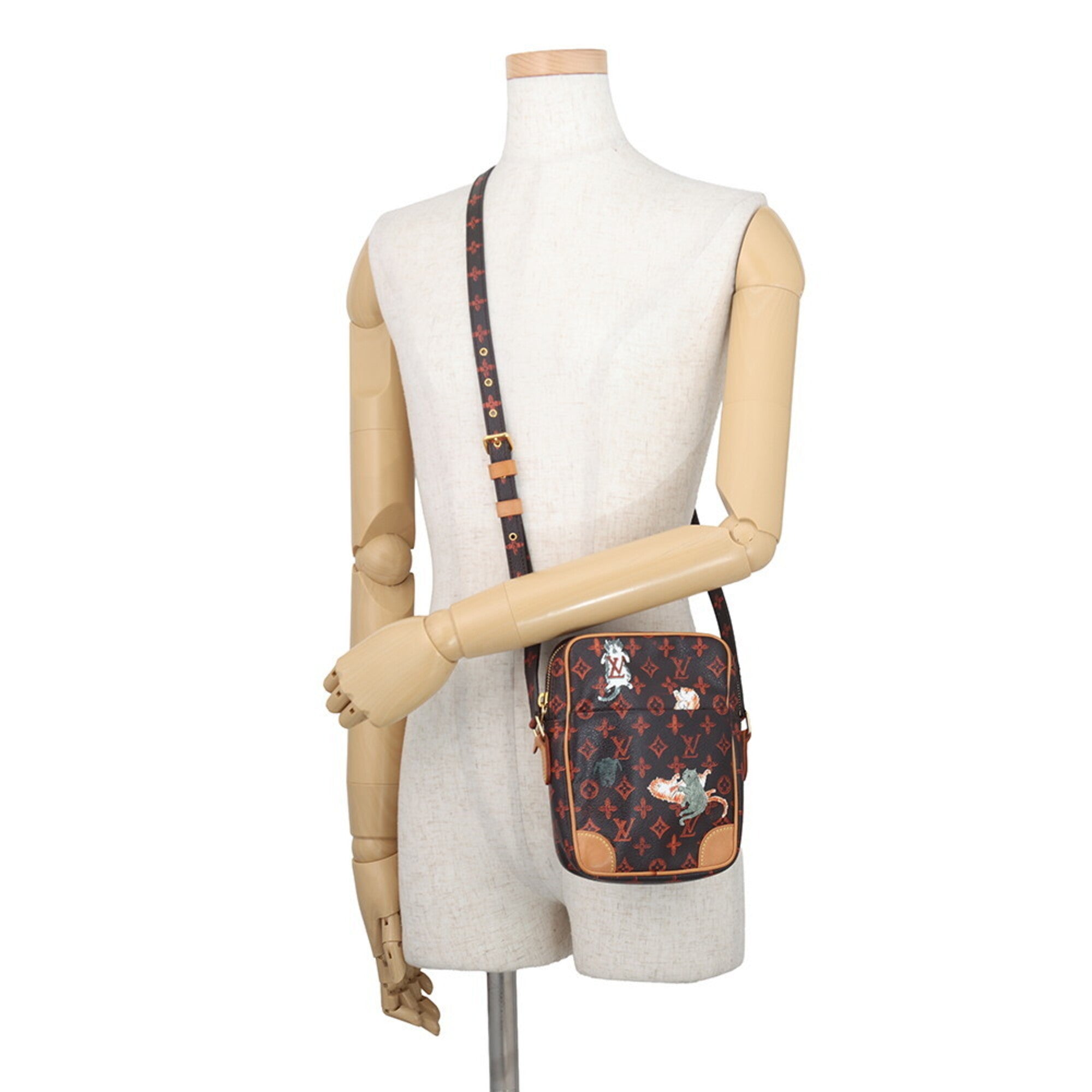 Louis Vuitton Monogram Brown Orange Monogram Handbag Shoulder Bag (Pre-Owned)