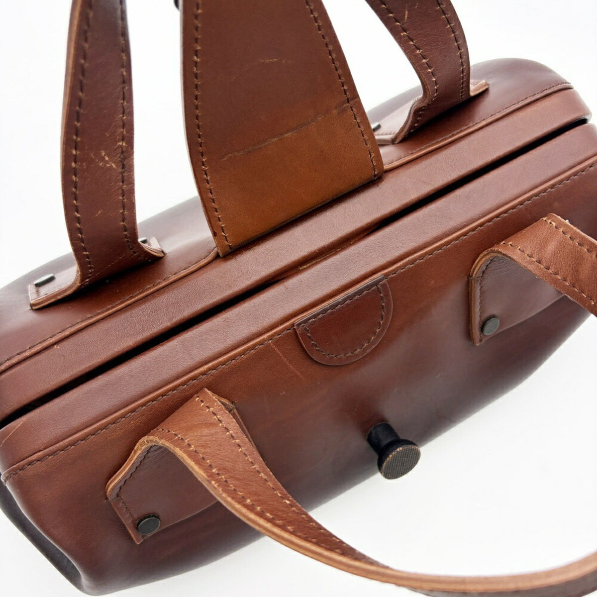 Gucci Brown Leather Handbag (Pre-Owned)