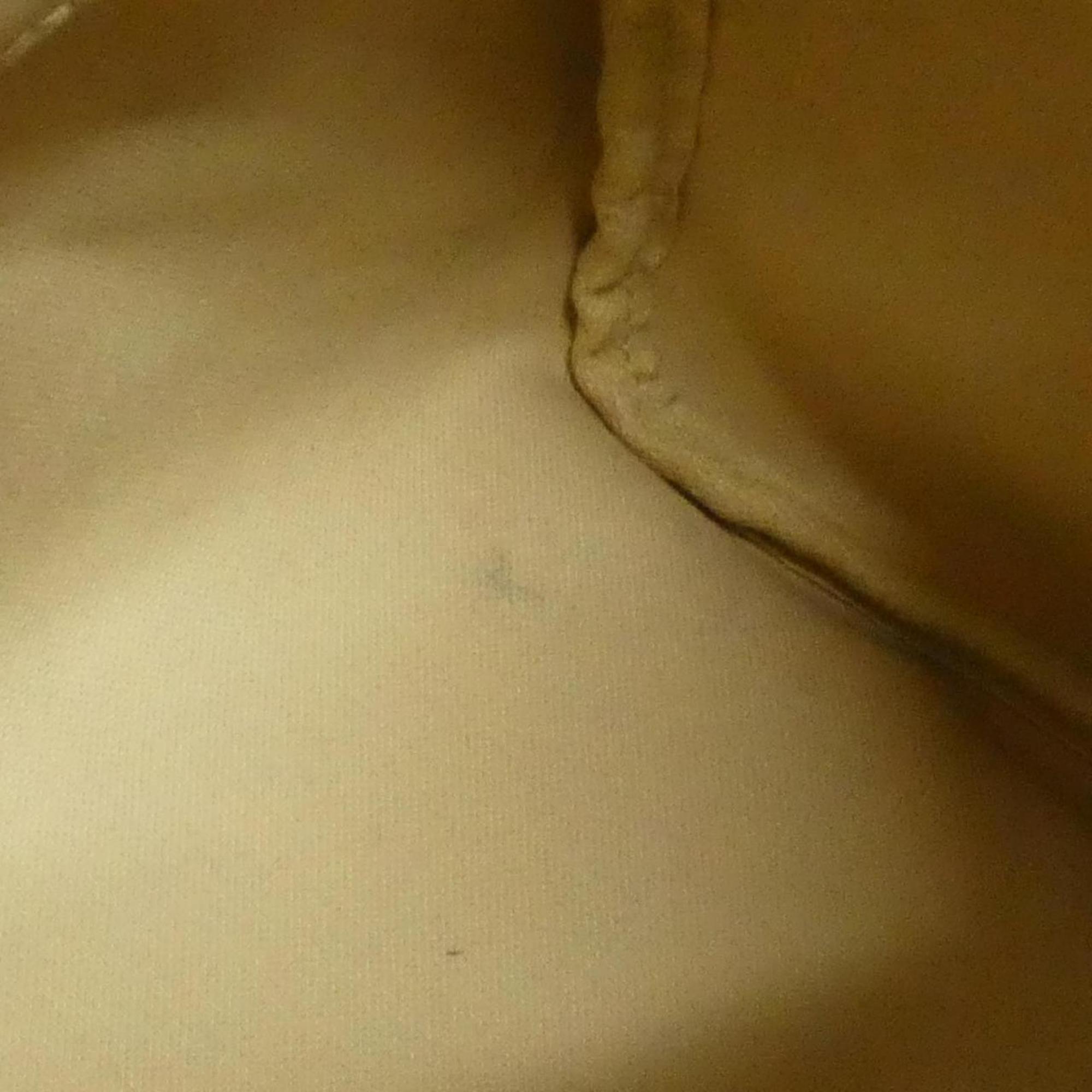 Louis Vuitton Azur White Coated Canvas Boston Bag (Pre-Owned)