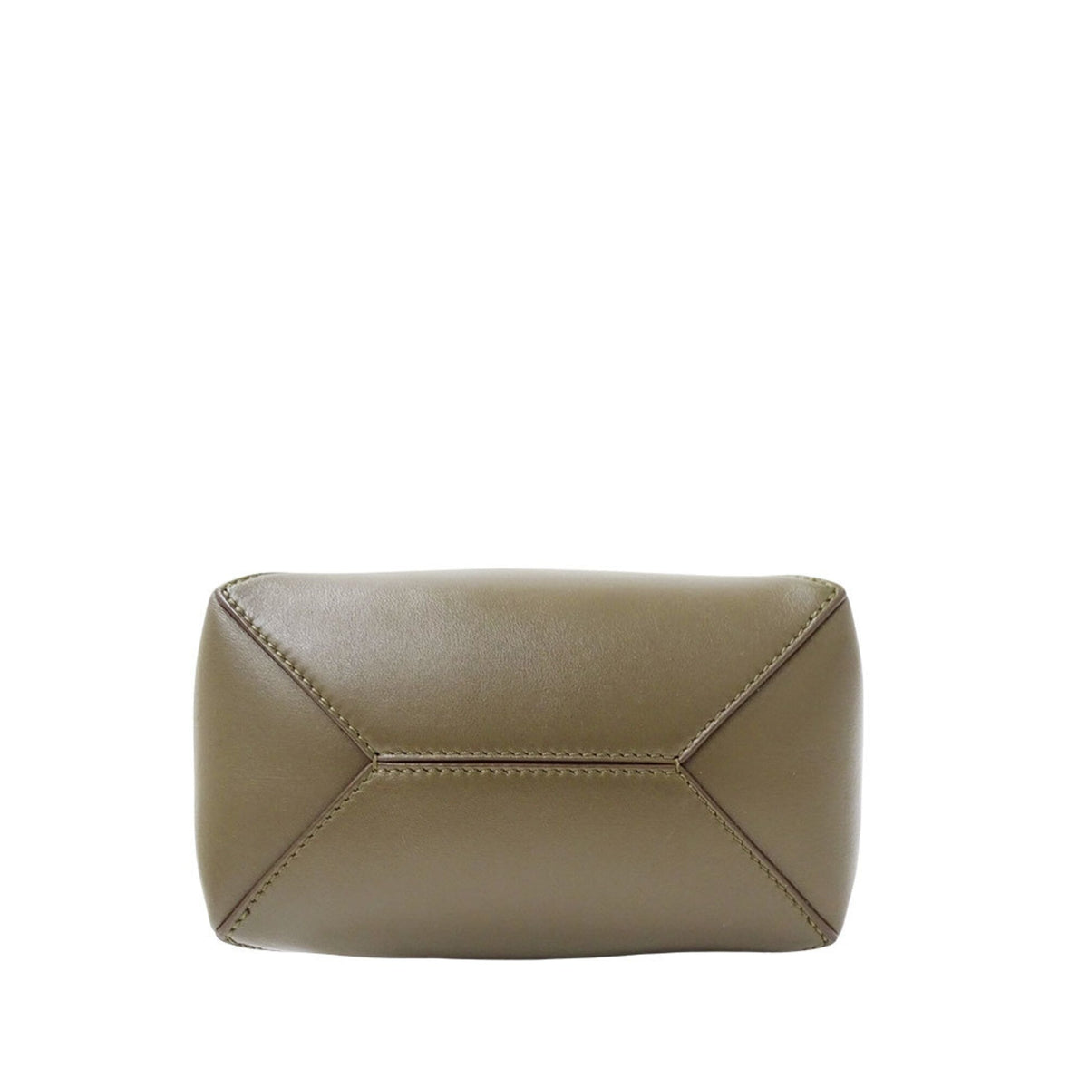 Loewe Green Khaki Leather Handbag Shoulder Bag (Pre-Owned)