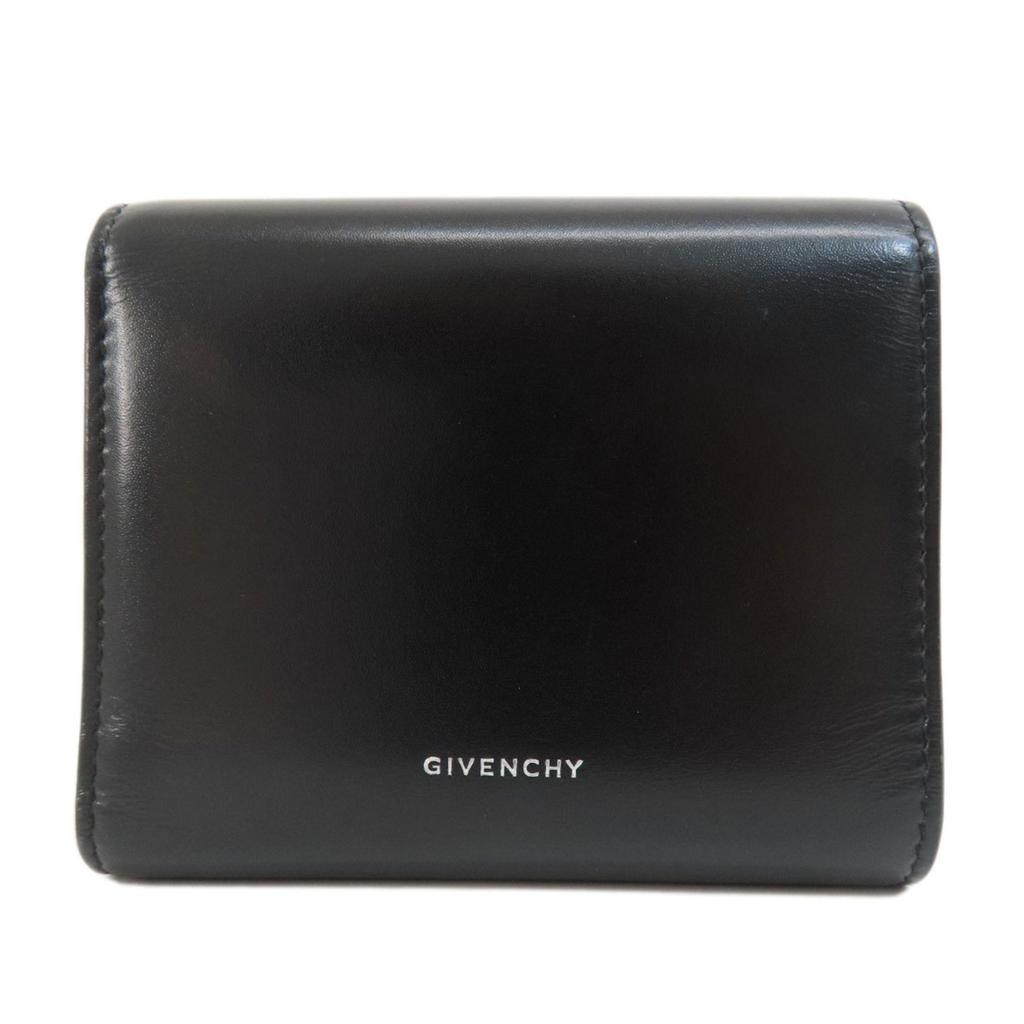 Givenchy Black Leather Wallet (Tri-Fold) (Pre-Owned)
