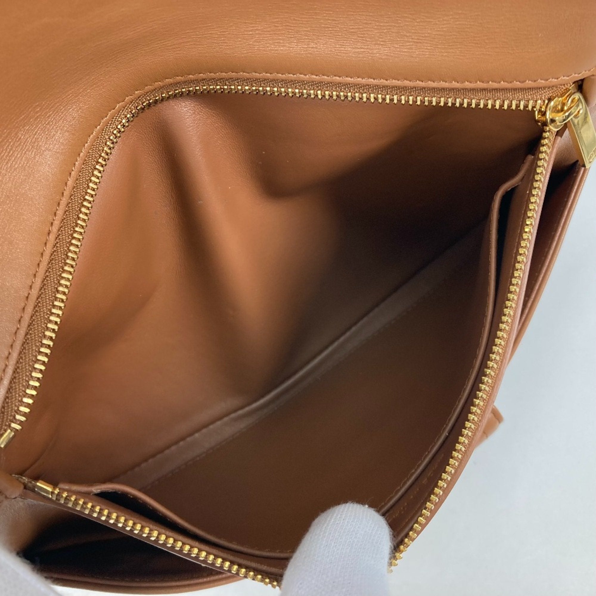 Christian Dior Brown Leather Handbag (Pre-Owned)