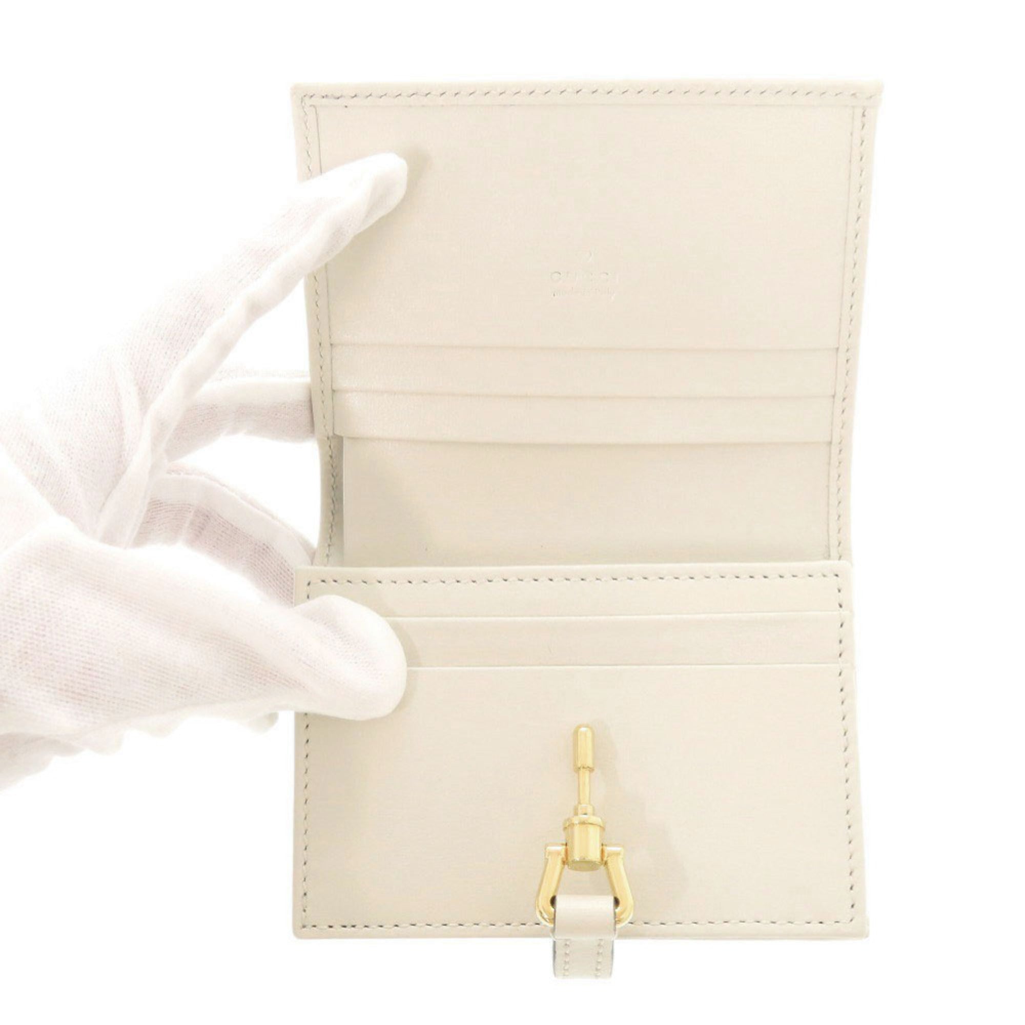 Gucci Ivory Leather Wallet (Bi-Fold) (Pre-Owned)