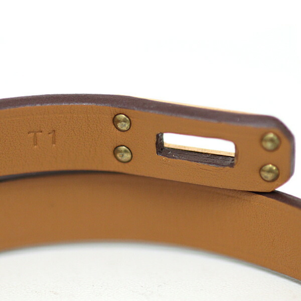 Hermes Kelly Metal Swift Leather Charm Bracelet (Pre-Owned)