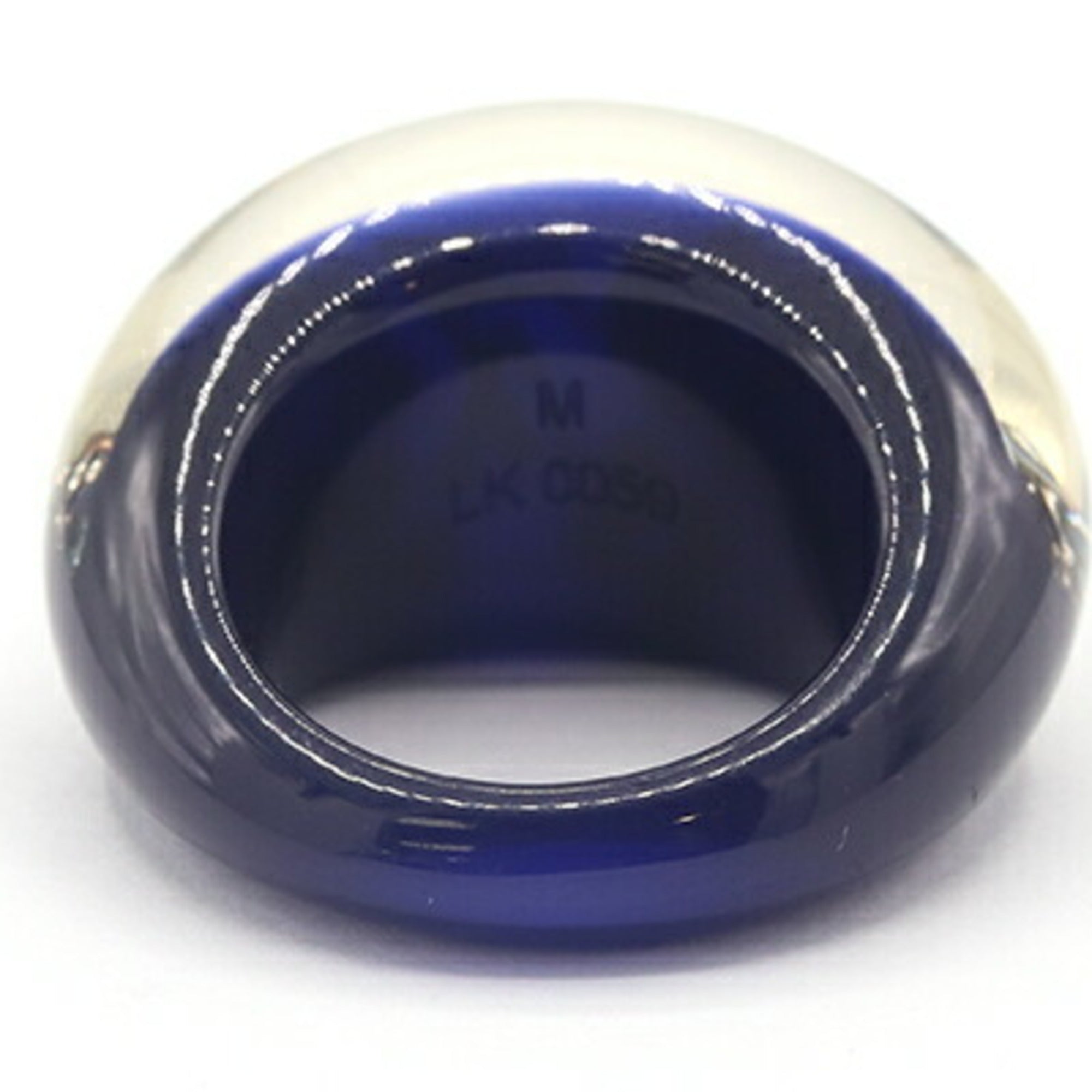 Louis Vuitton Navy Resin Band Ring (Pre-Owned)