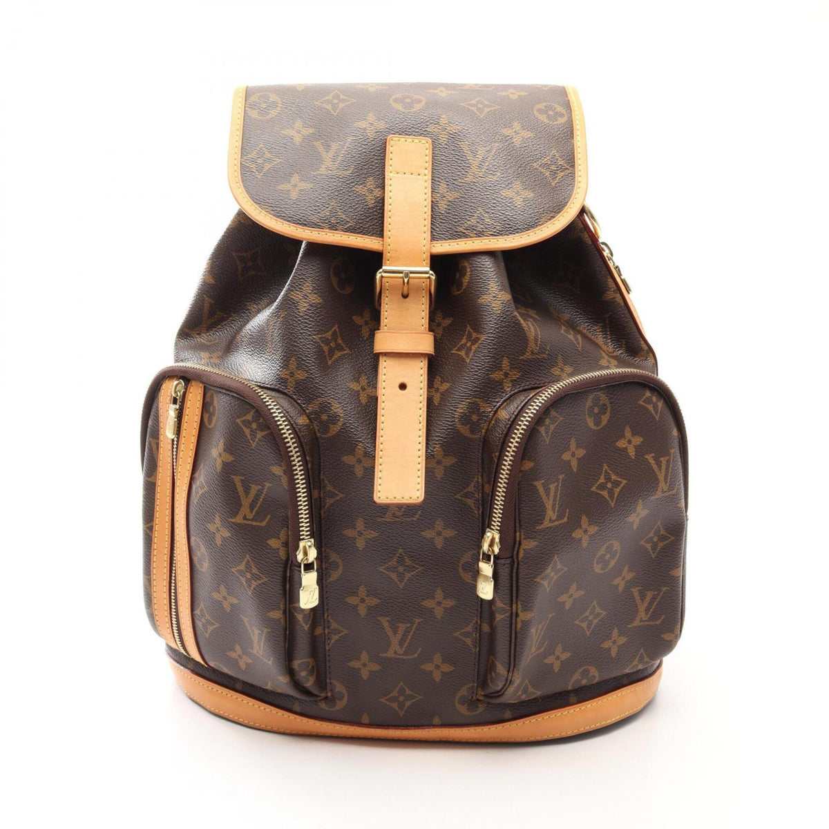 Louis Vuitton Brown Pvc Leather Backpack Handbag (Pre-Owned)