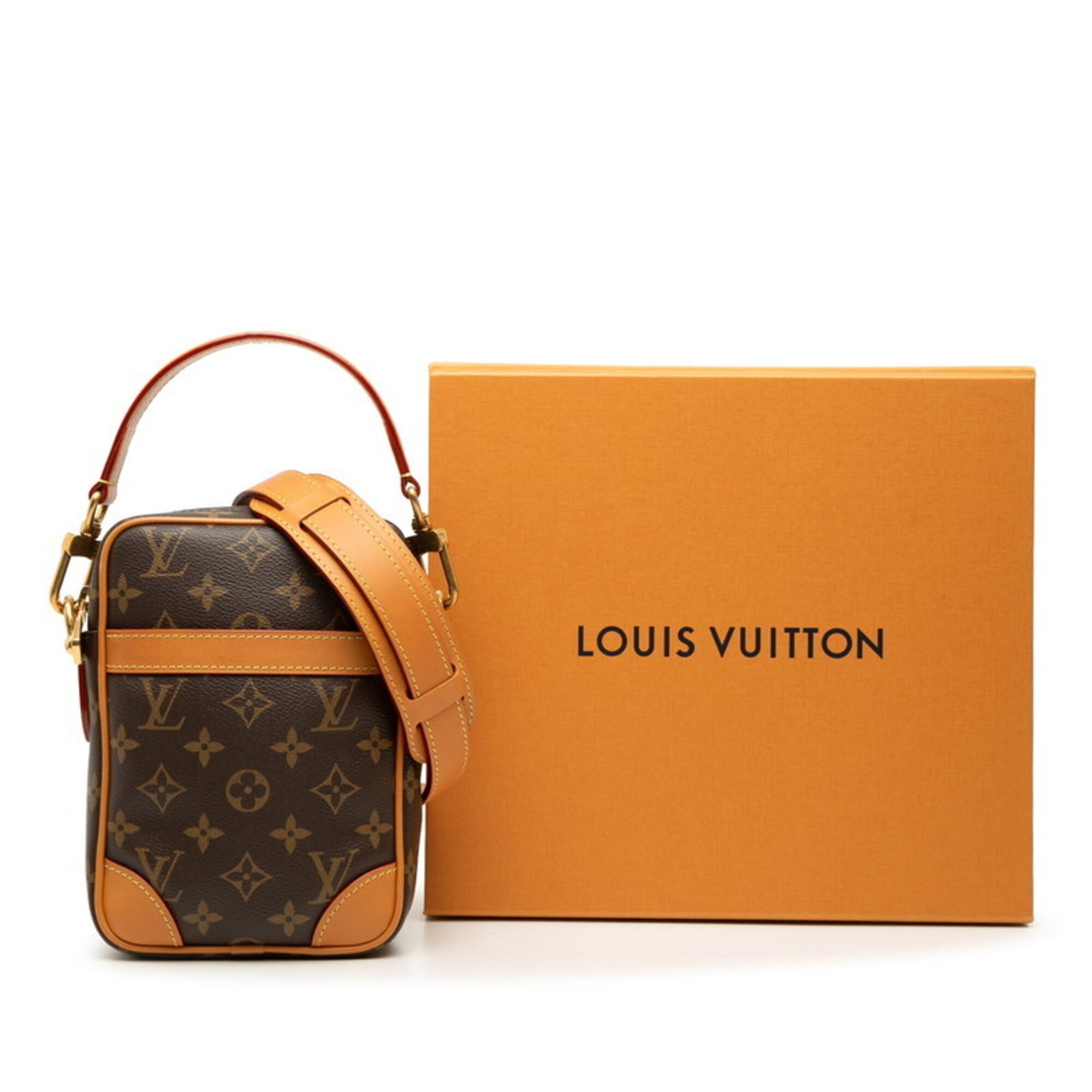 Louis Vuitton Monogram Brown Pvc Leather Handbag Shoulder Bag (Pre-Owned)