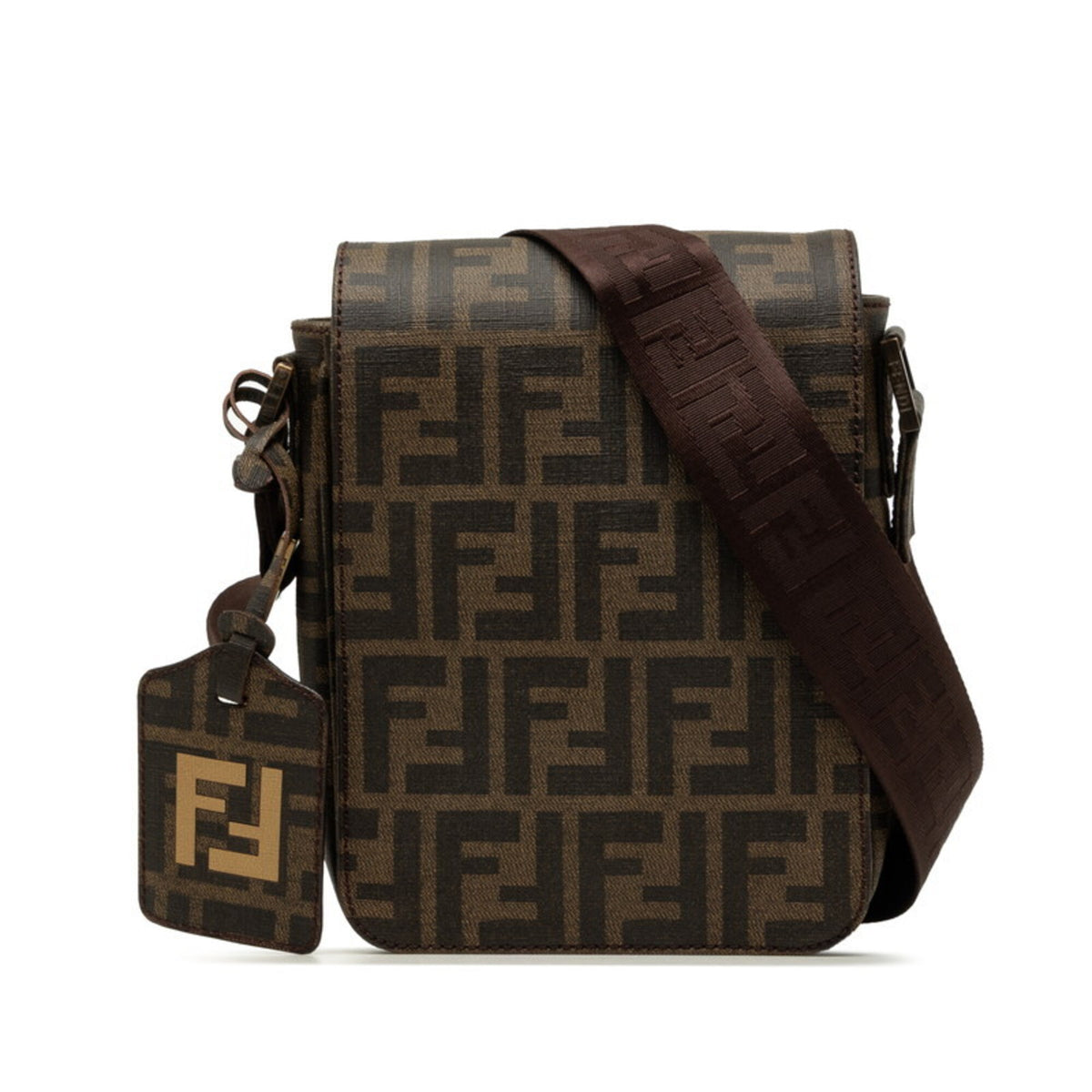 Fendi Brown Pvc Shoulder Bag (Pre-Owned)
