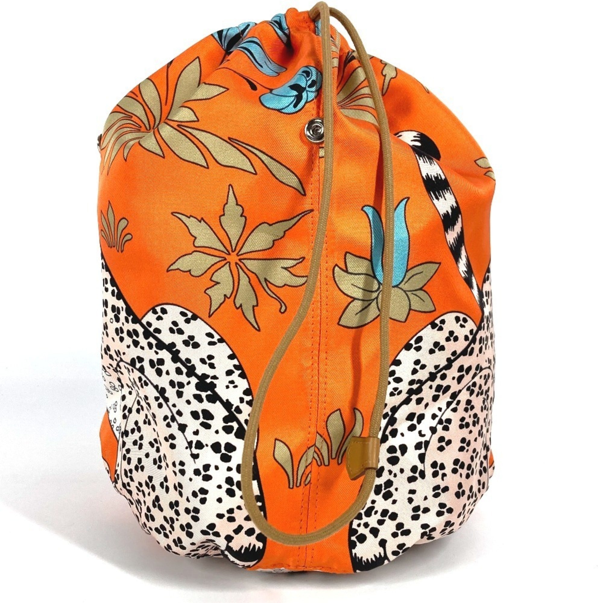 Hermes Orange Silk Pouch (Pre-Owned)