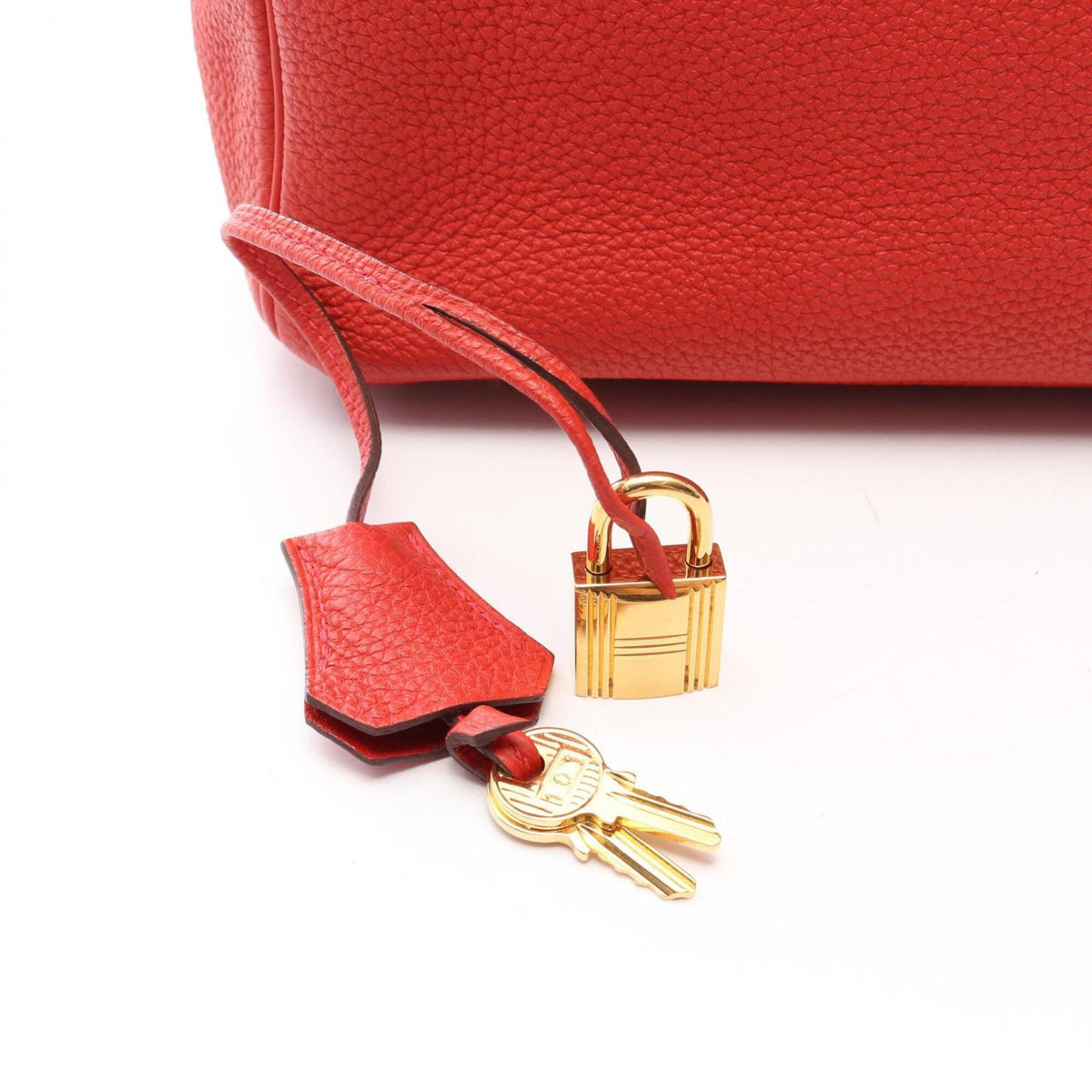 Hermes Red Color Togo Leather Handbag (Pre-Owned)