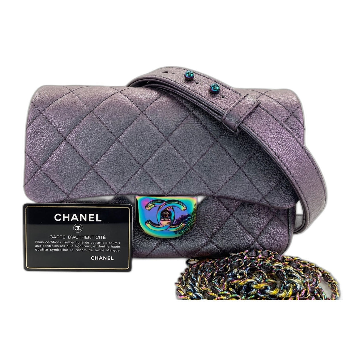 Chanel Purple Shoulder Bag (Pre-Owned)