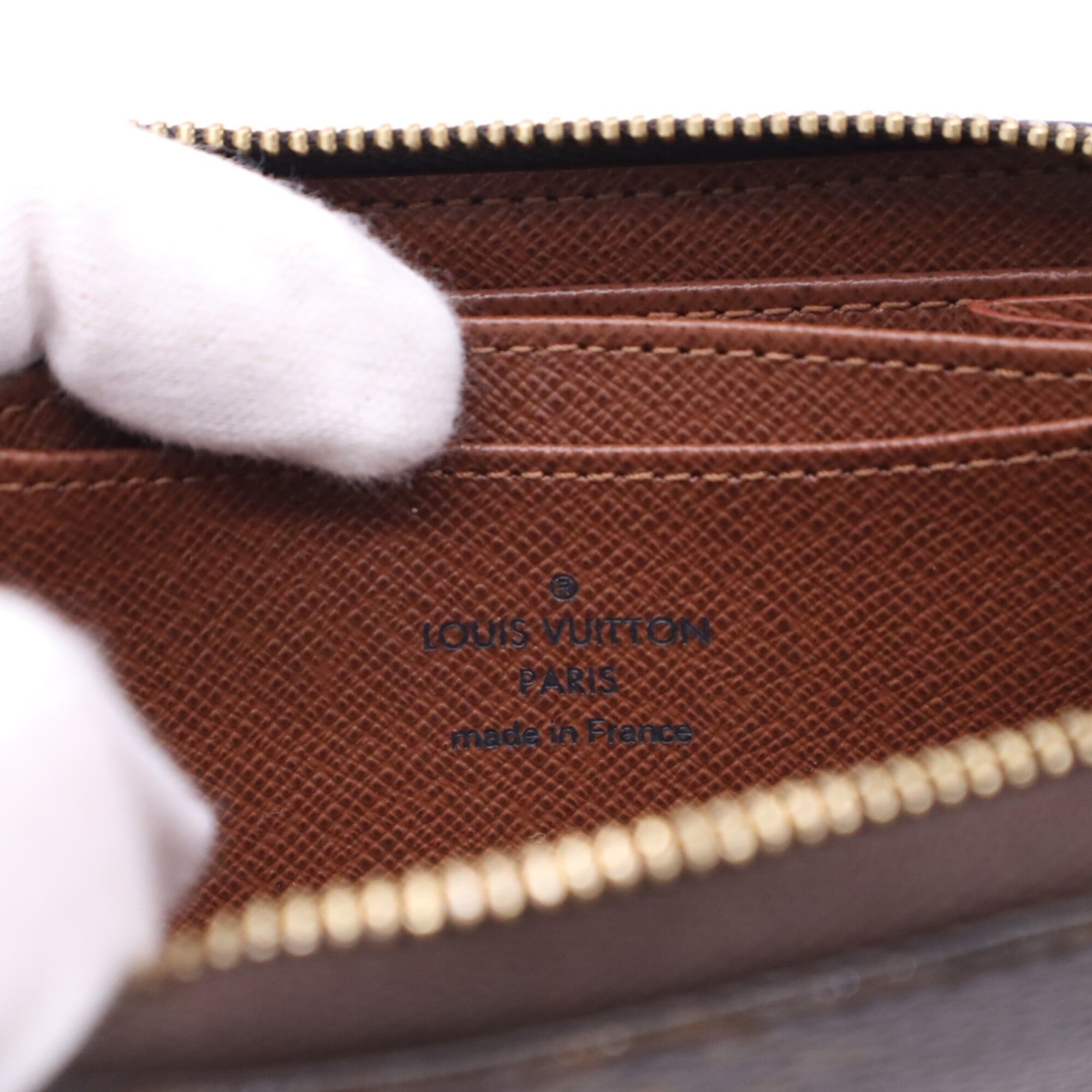 Louis Vuitton Monogram Beige Brown Monogram Monogram Leather Coin Purse/Coin Case (Pre-Owned)