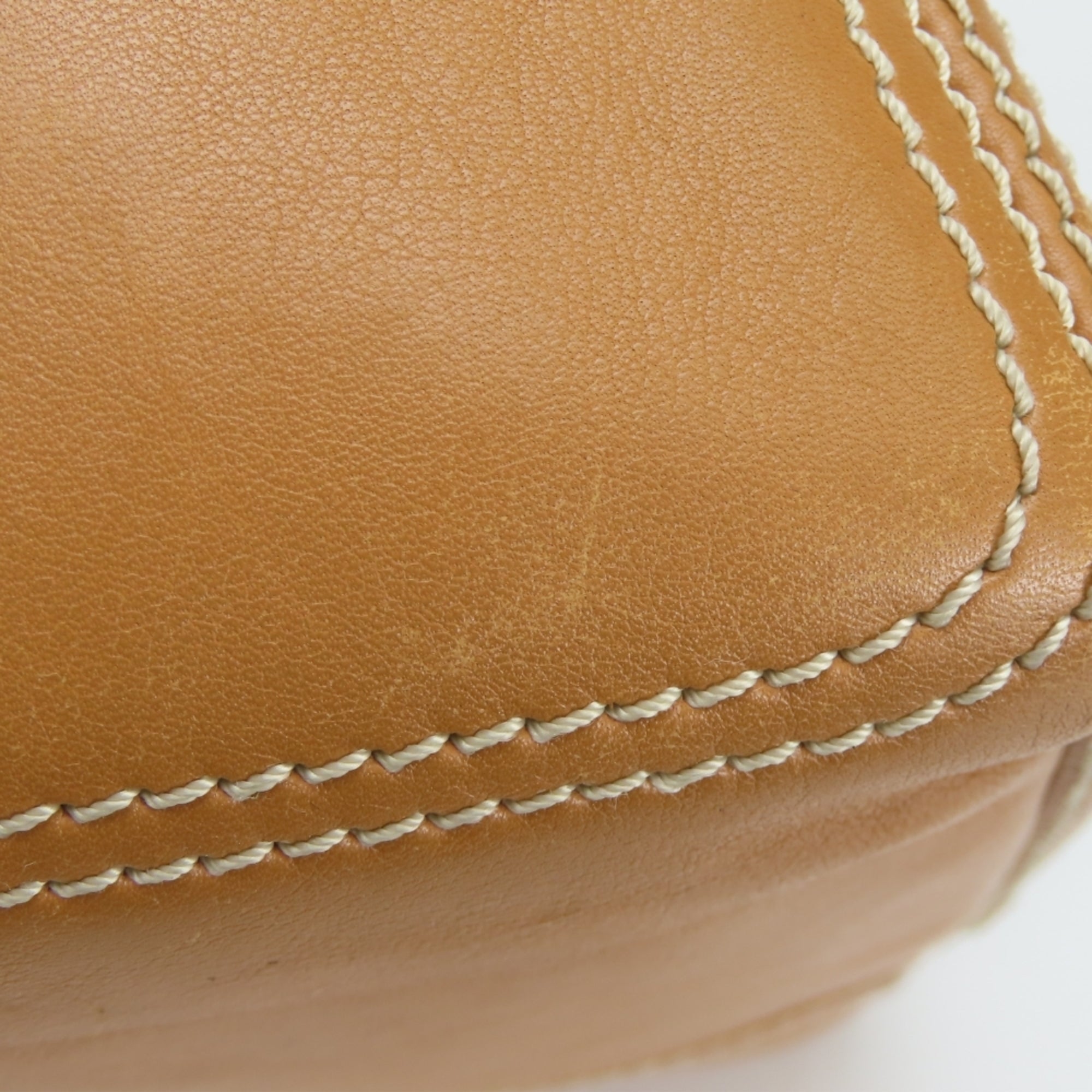 Celine Boogie Brown Camel Leather Handbag (Pre-Owned)