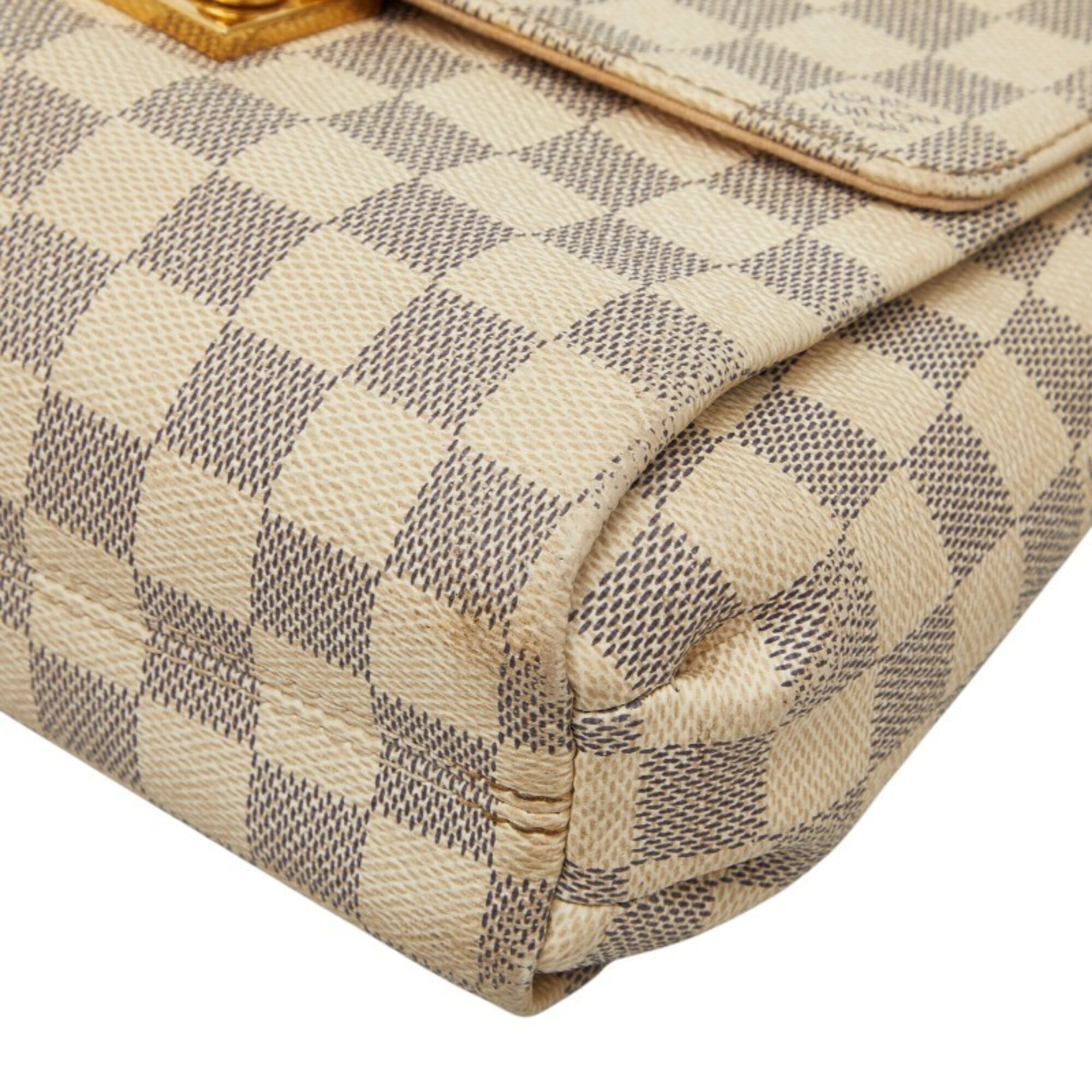 Louis Vuitton White Pvc Leather Handbag Shoulder Bag (Pre-Owned)