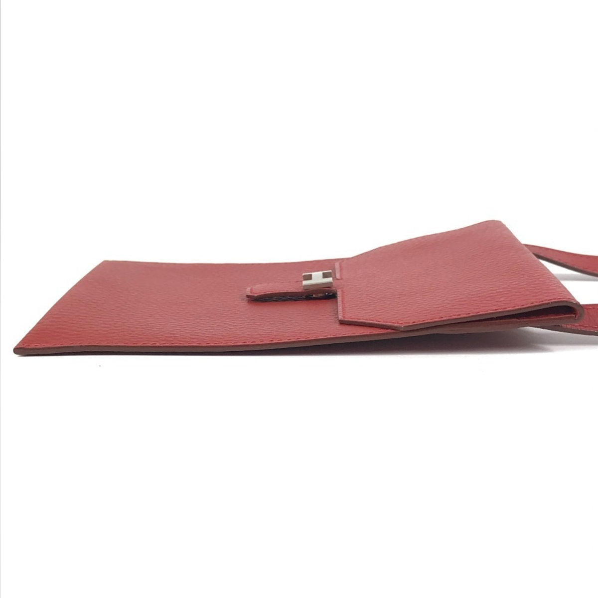 Hermes Amelie Red Color Leather Pochette Shoulder Bag (Pre-Owned)