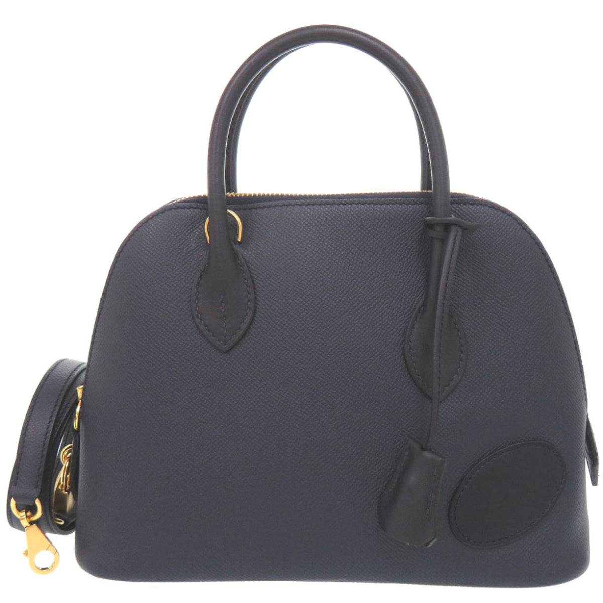Hermes Blue Indigo Epsom Leather Handbag (Pre-Owned)