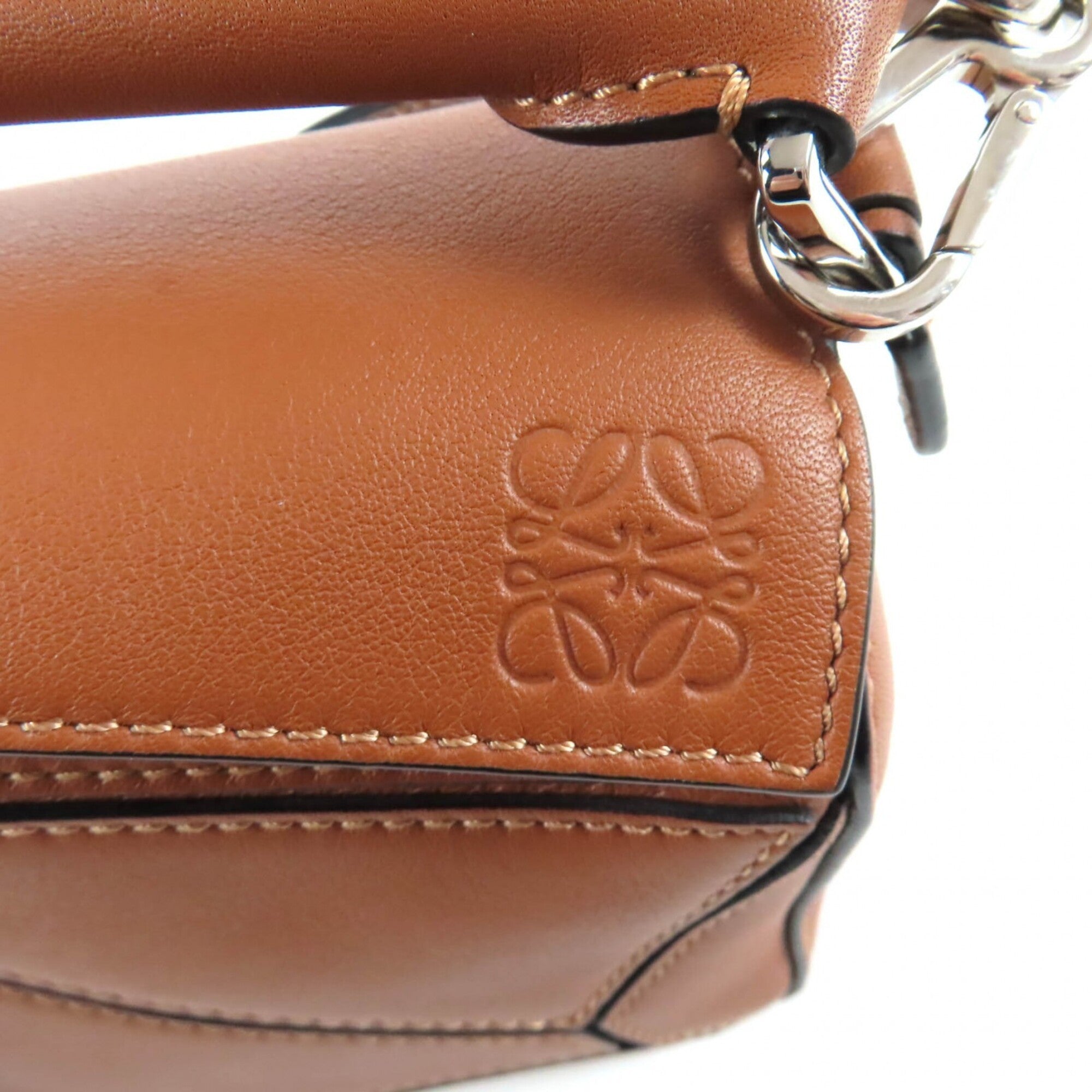 Loewe Camel Leather Handbag Shoulder Bag (Pre-Owned)