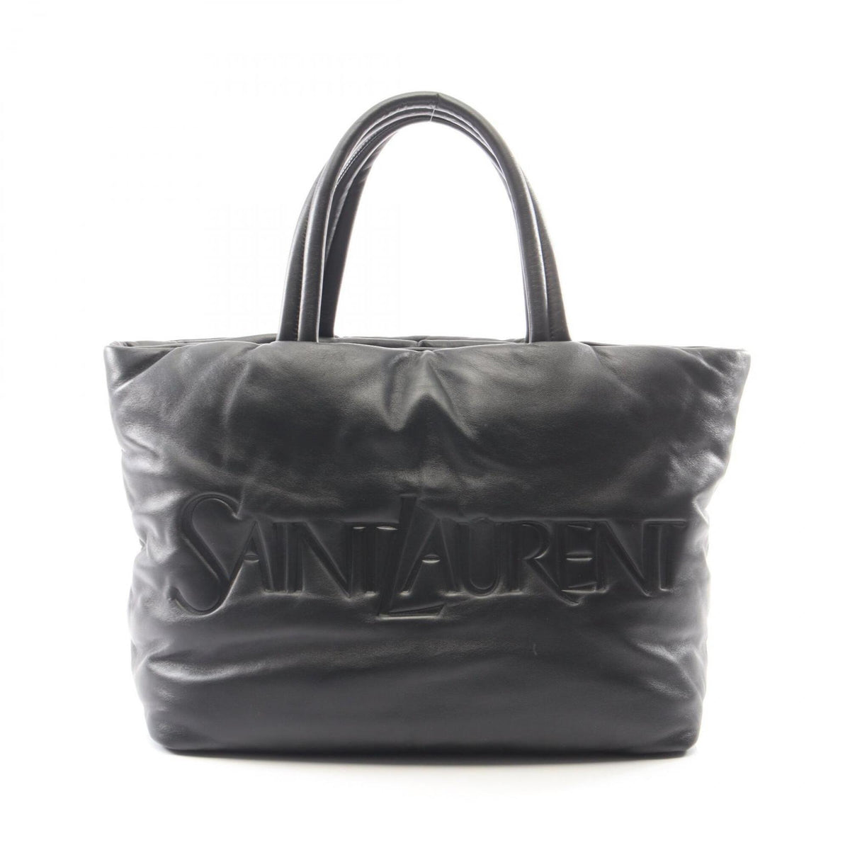 Yves Saint Laurent Black Leather Tote Bag (Pre-Owned)