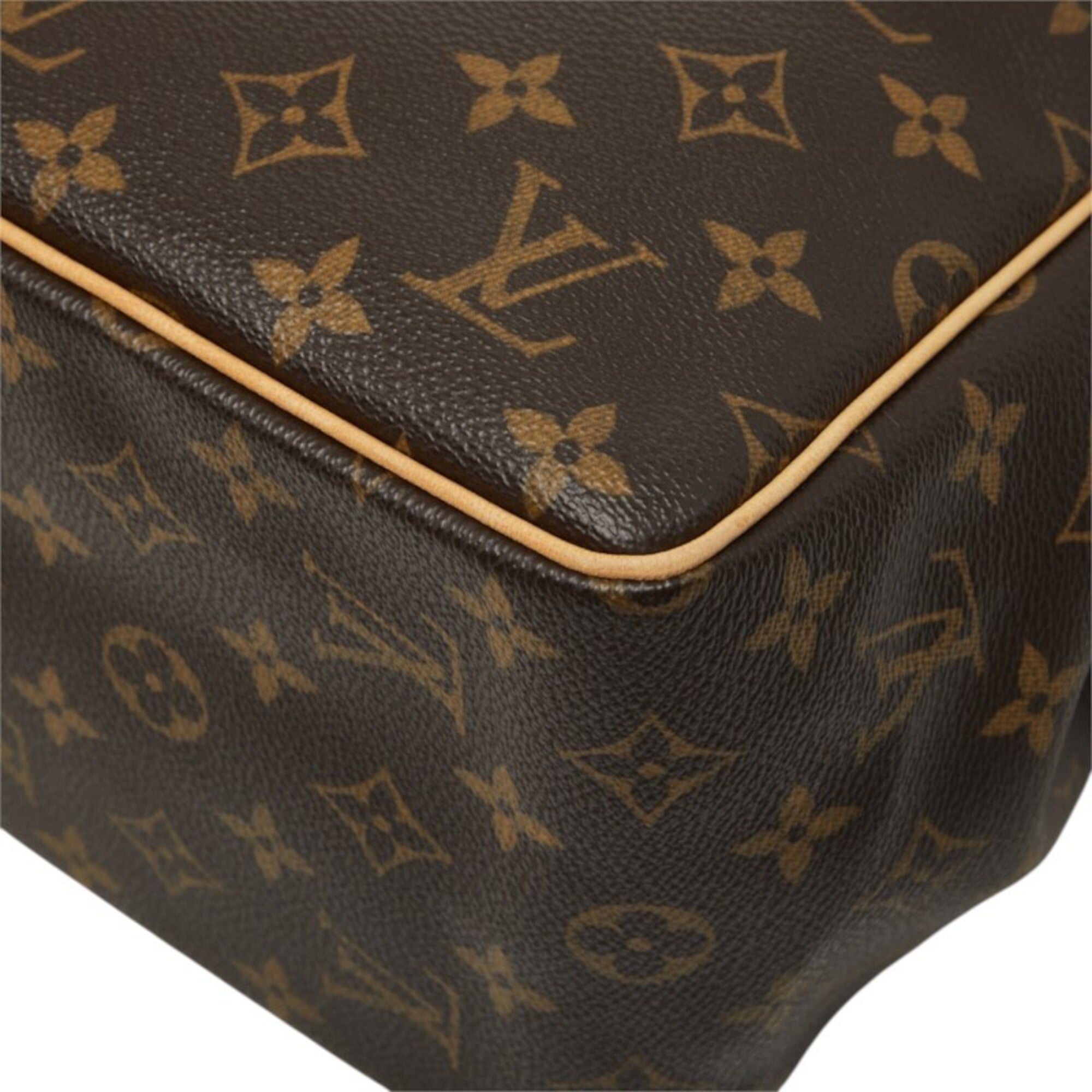 Louis Vuitton Brown Pvc Leather Handbag (Pre-Owned)