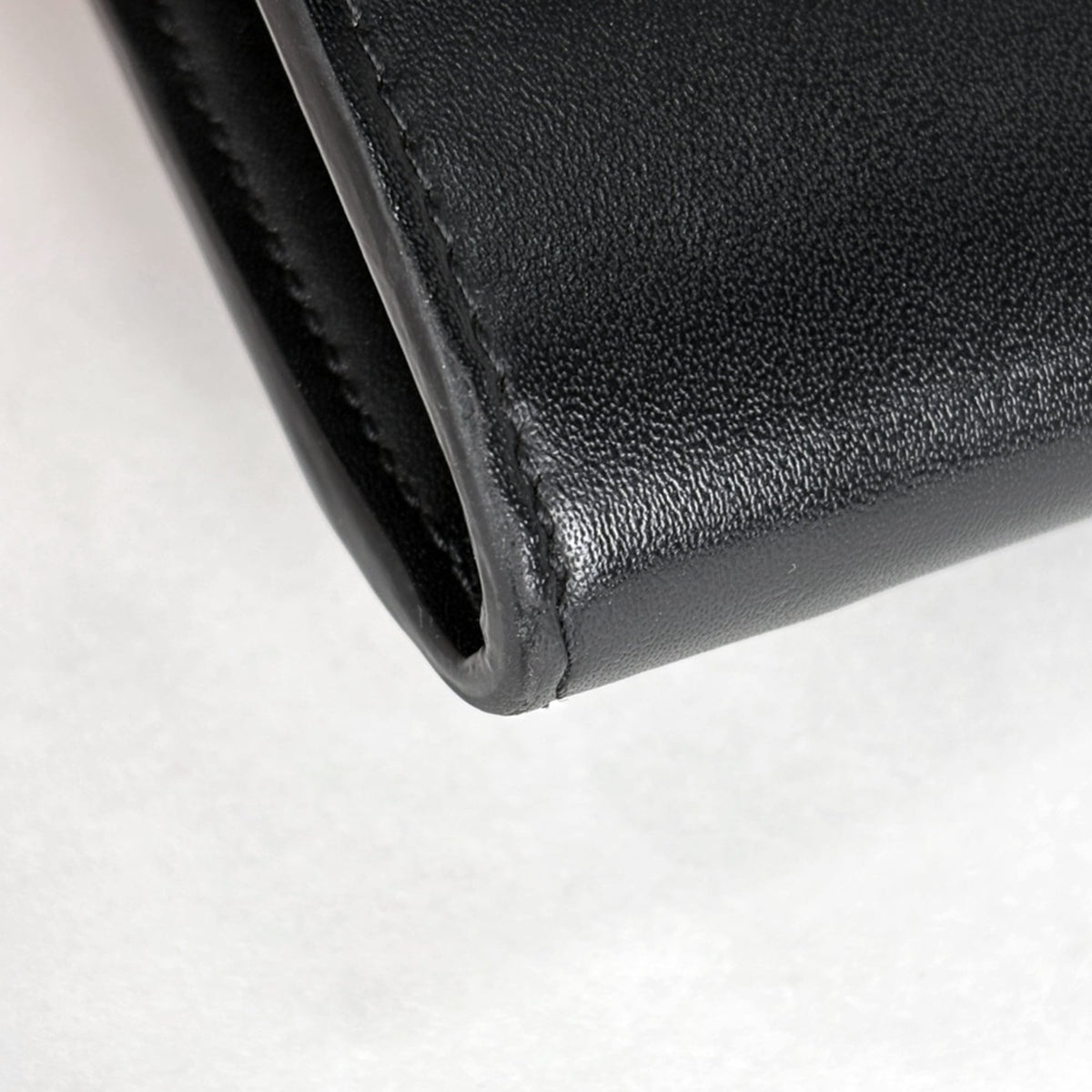 Celine Black Leather Long Wallet (Bi-Fold) (Pre-Owned)