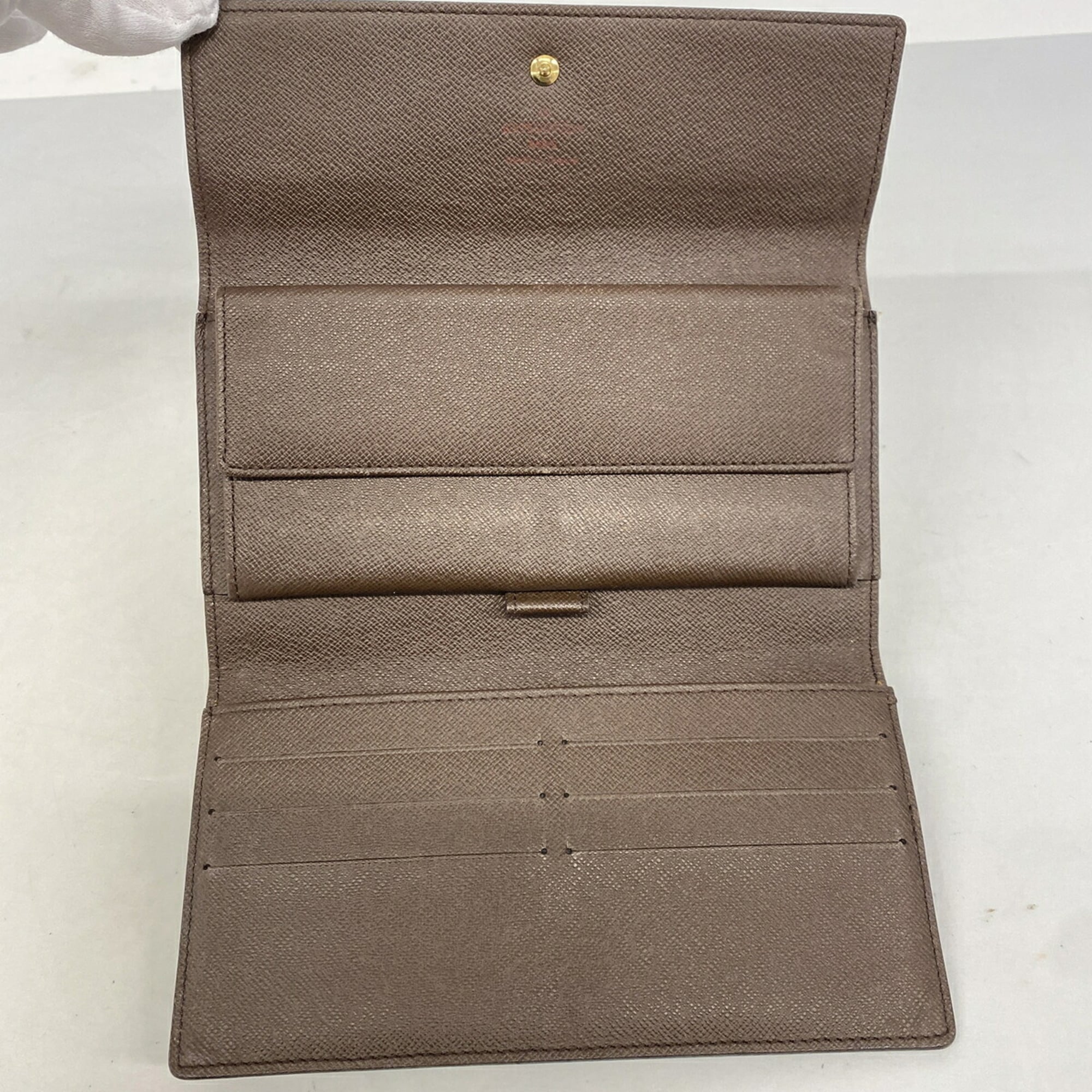 Louis Vuitton Ebene Long Wallet (Tri-Fold) (Pre-Owned)