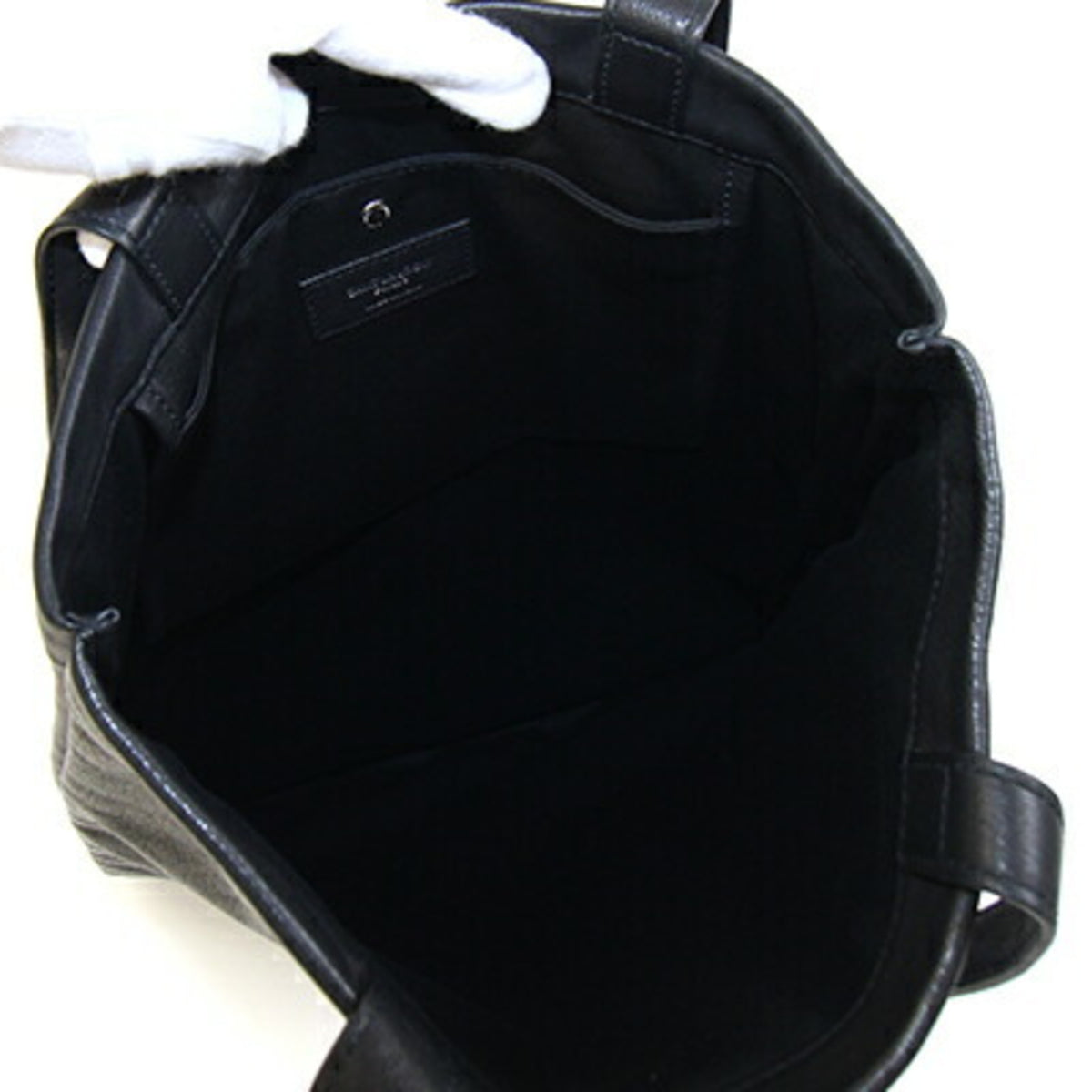 Saint Laurent Black Leather Tote Bag (Pre-Owned)