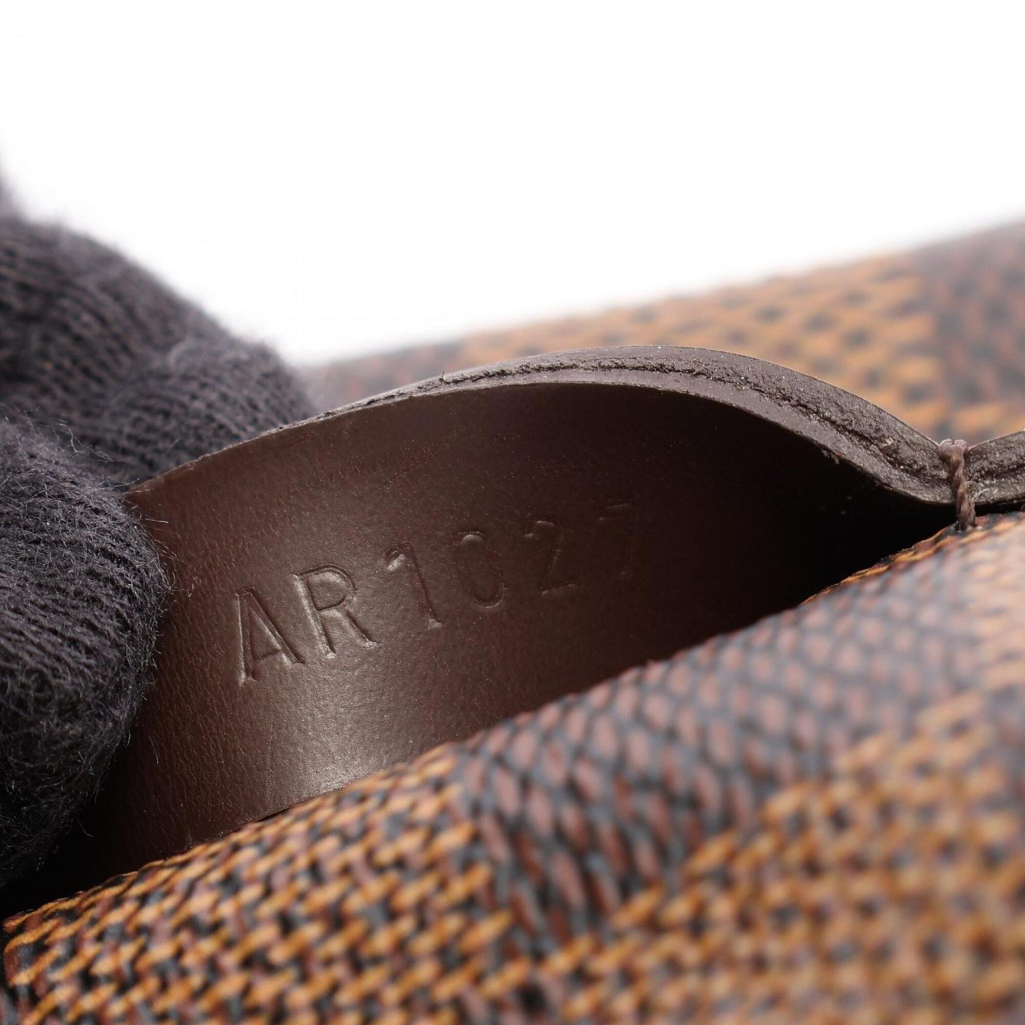 Louis Vuitton Brown Damier Canvas Damier Canvas Leather Pvc Pouch (Pre-Owned)