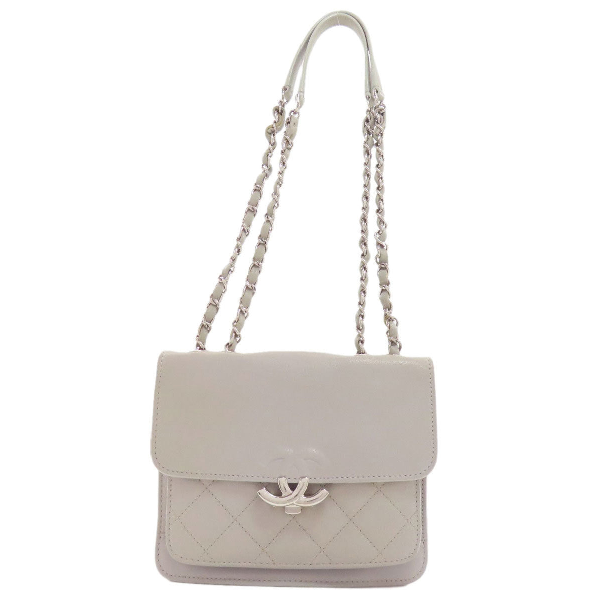 Chanel Gray Shoulder Bag (Pre-Owned)