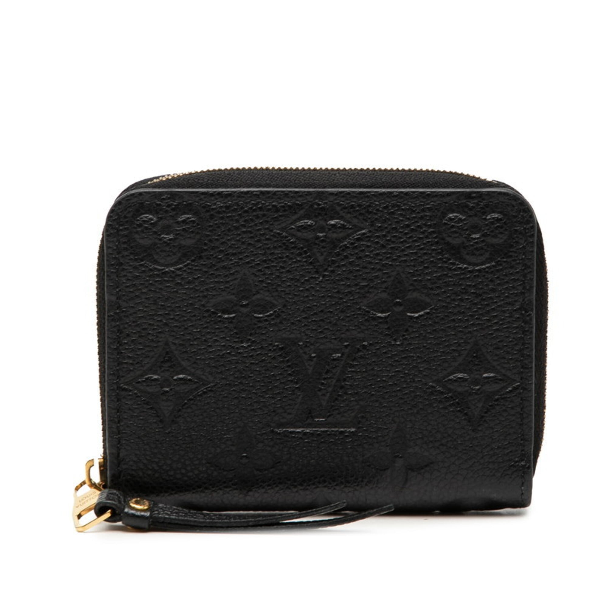 Louis Vuitton Black Noir Leather Coin Purse/Coin Case (Pre-Owned)