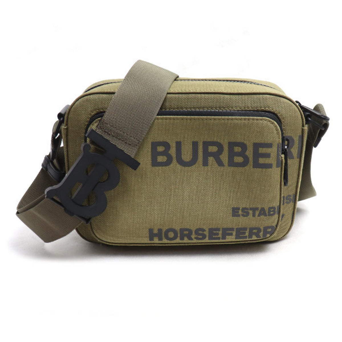 Burberry Khaki Canvas Shoulder Bag (Pre-Owned)