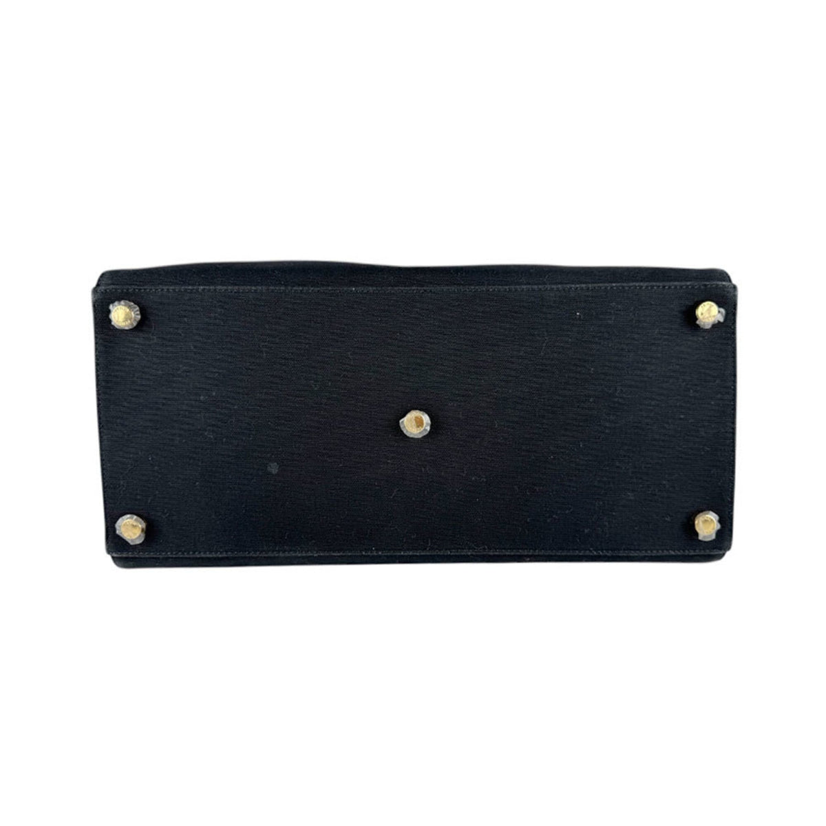 Fendi Black Gold Canvas Handbag Shoulder Bag (Pre-Owned)