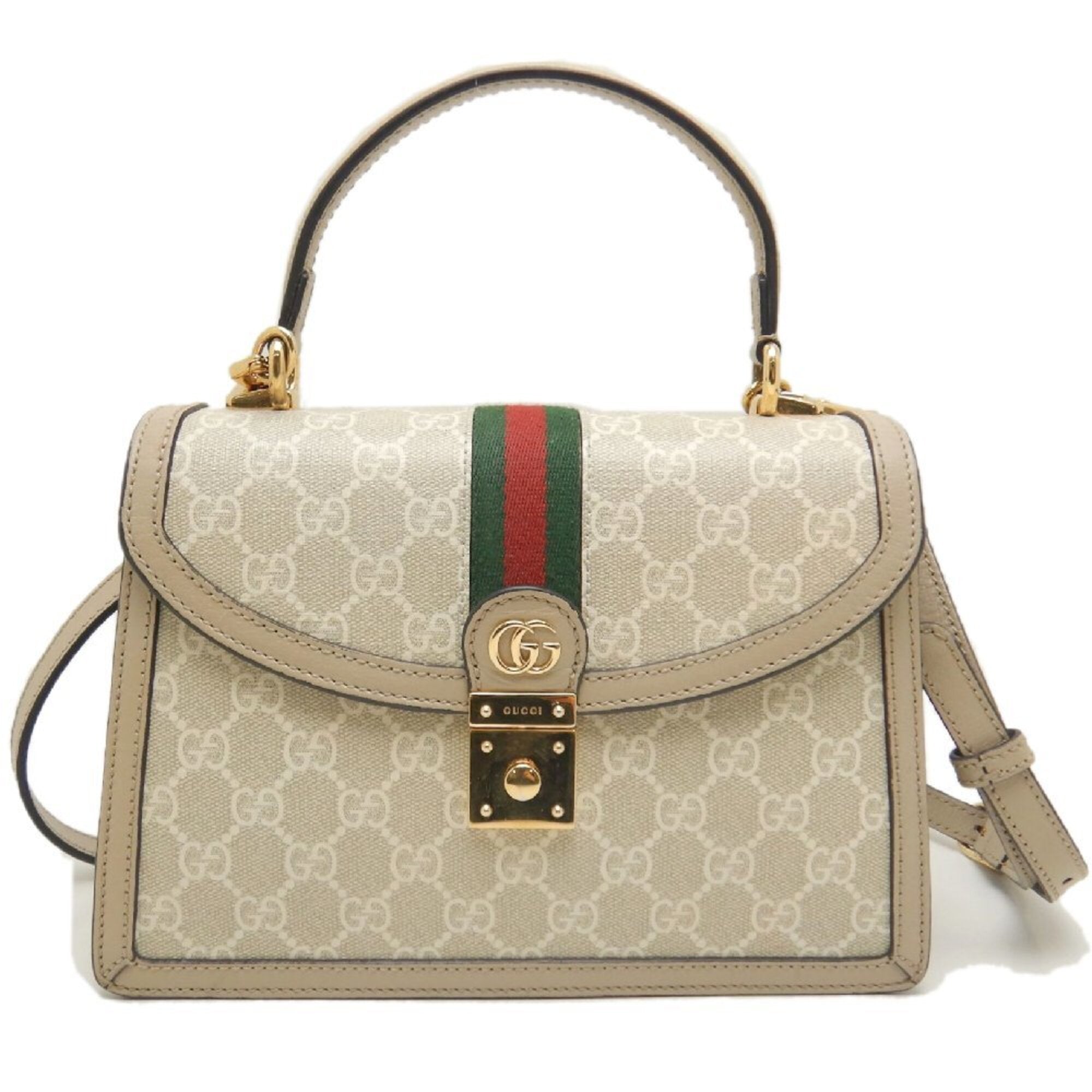 Gucci Beige Gg Supreme Handbag (Pre-Owned)