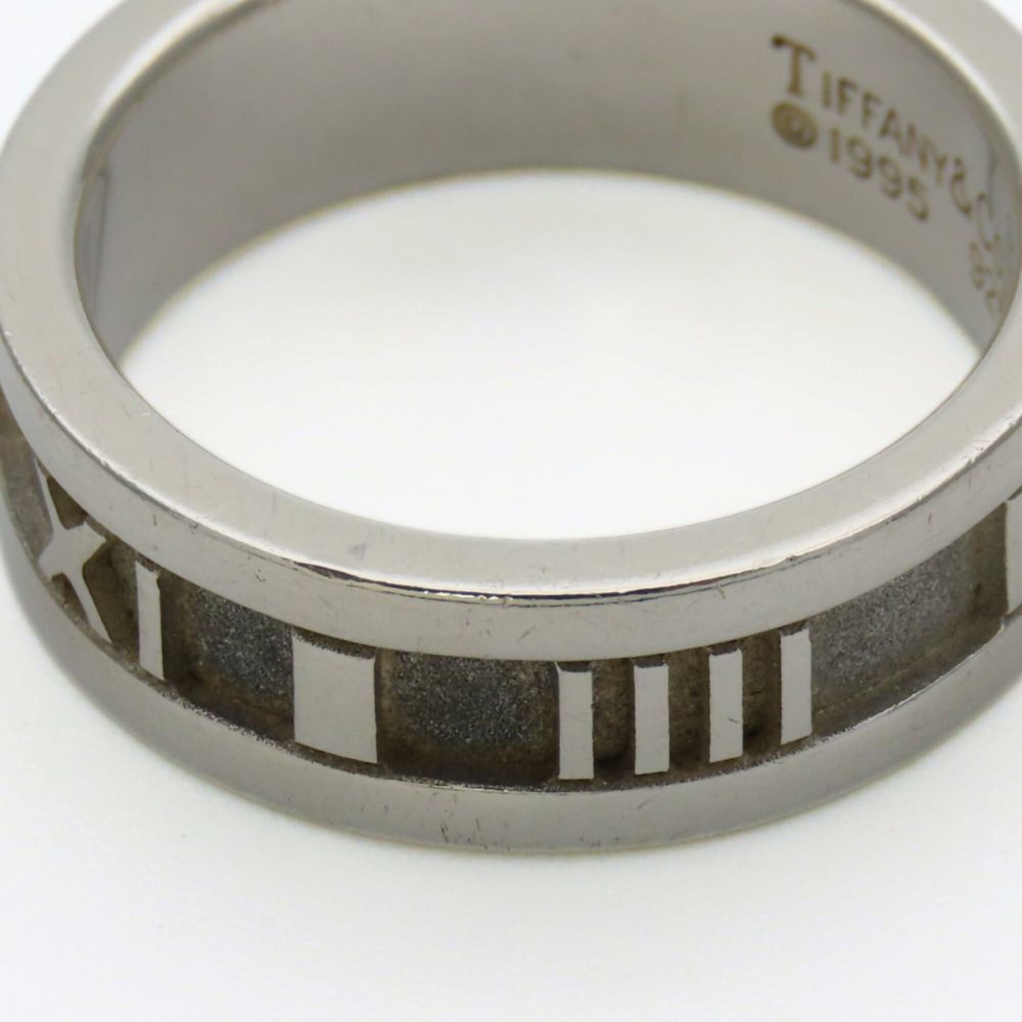 Tiffany Atlas Silver Silver 925 Band Ring (Pre-Owned)
