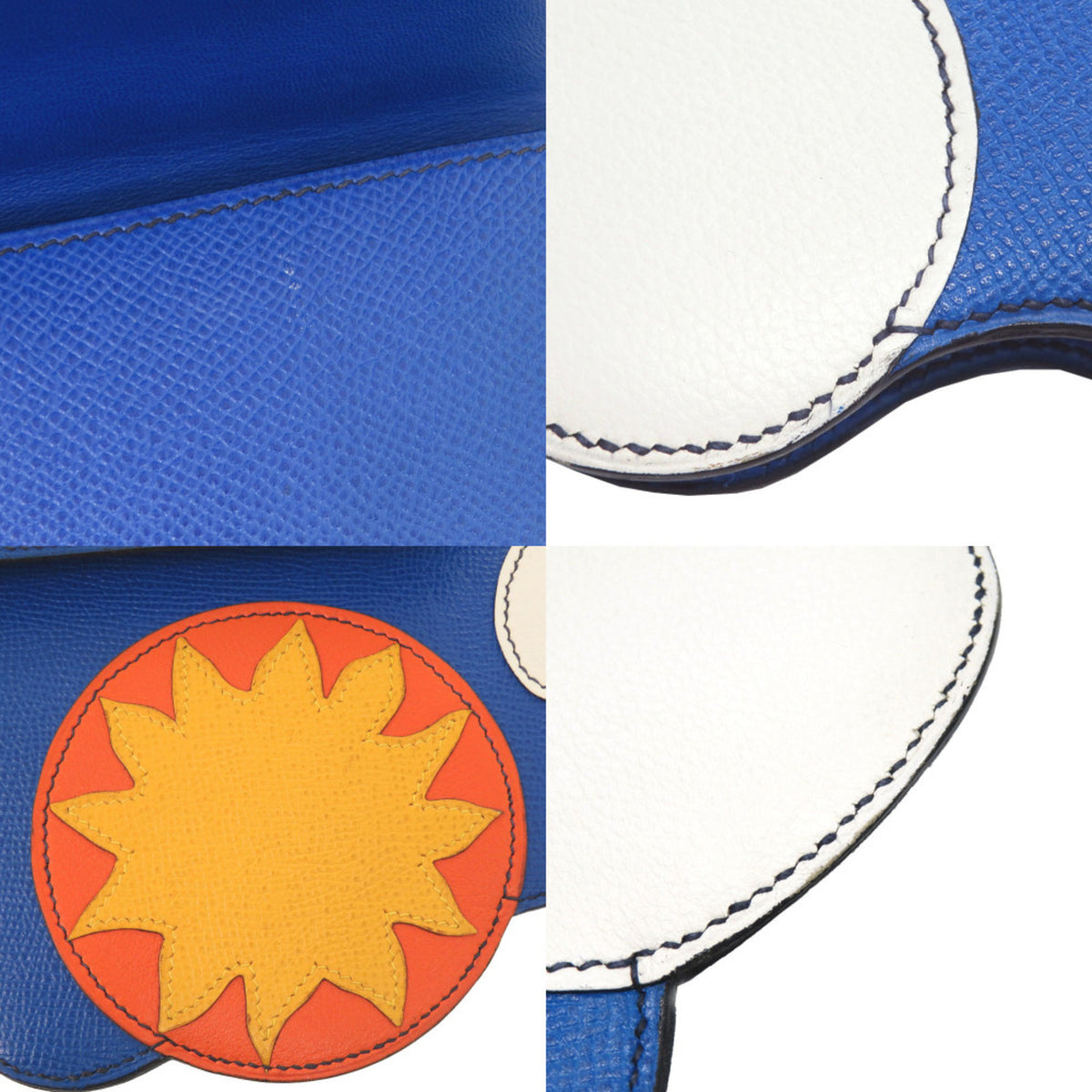Hermes Blue Courchevel Leather Handbag (Pre-Owned)