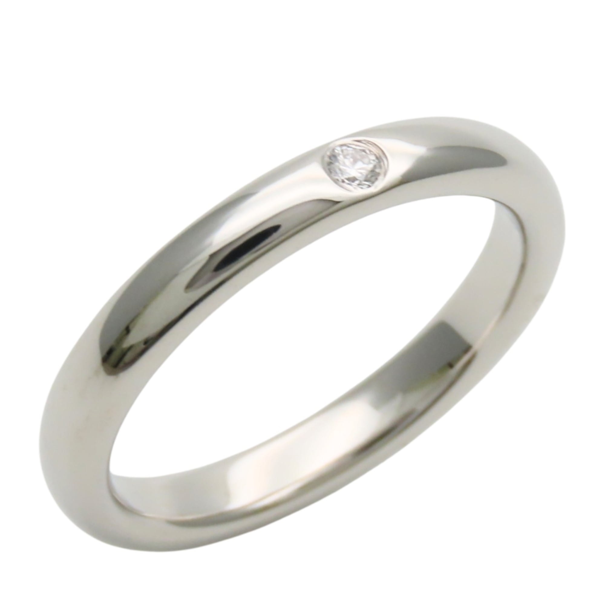 Tiffany Platinum Platinum 950 Band Ring (Pre-Owned)