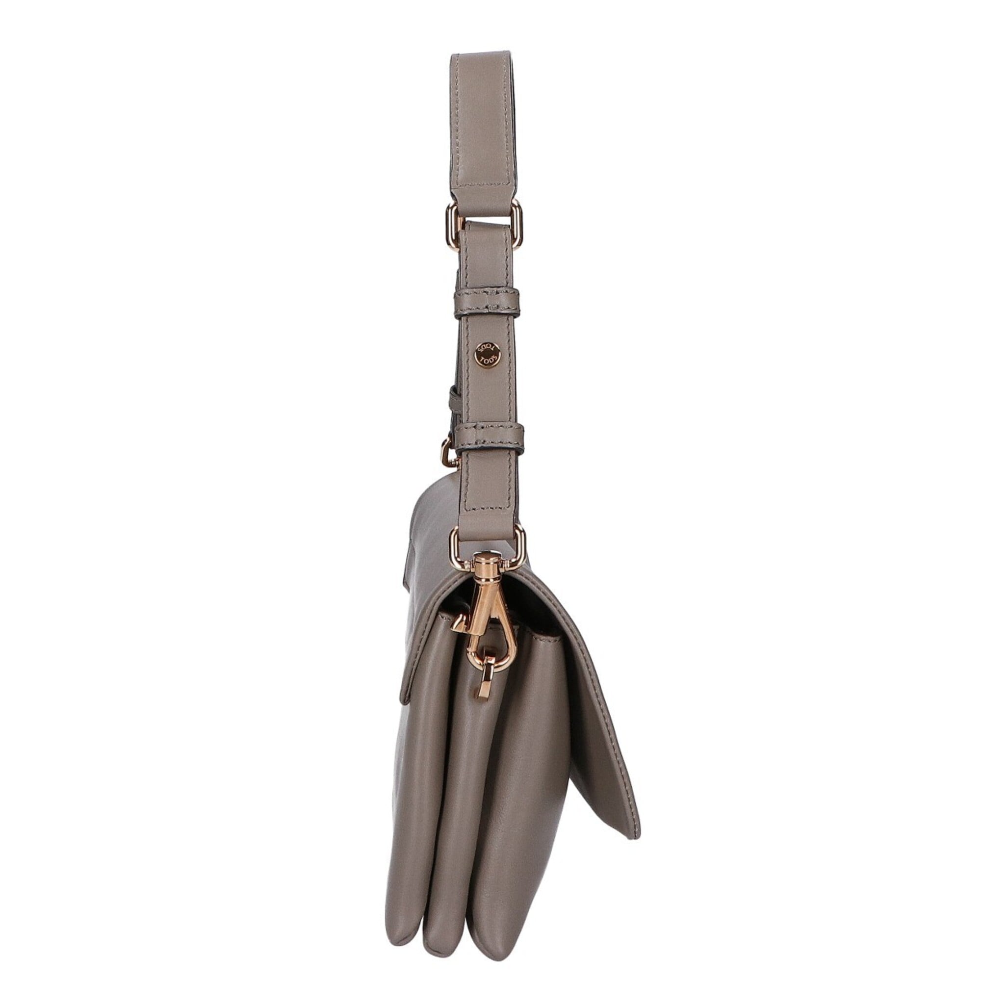Tod's Gray Leather Shoulder Bag (Pre-Owned)