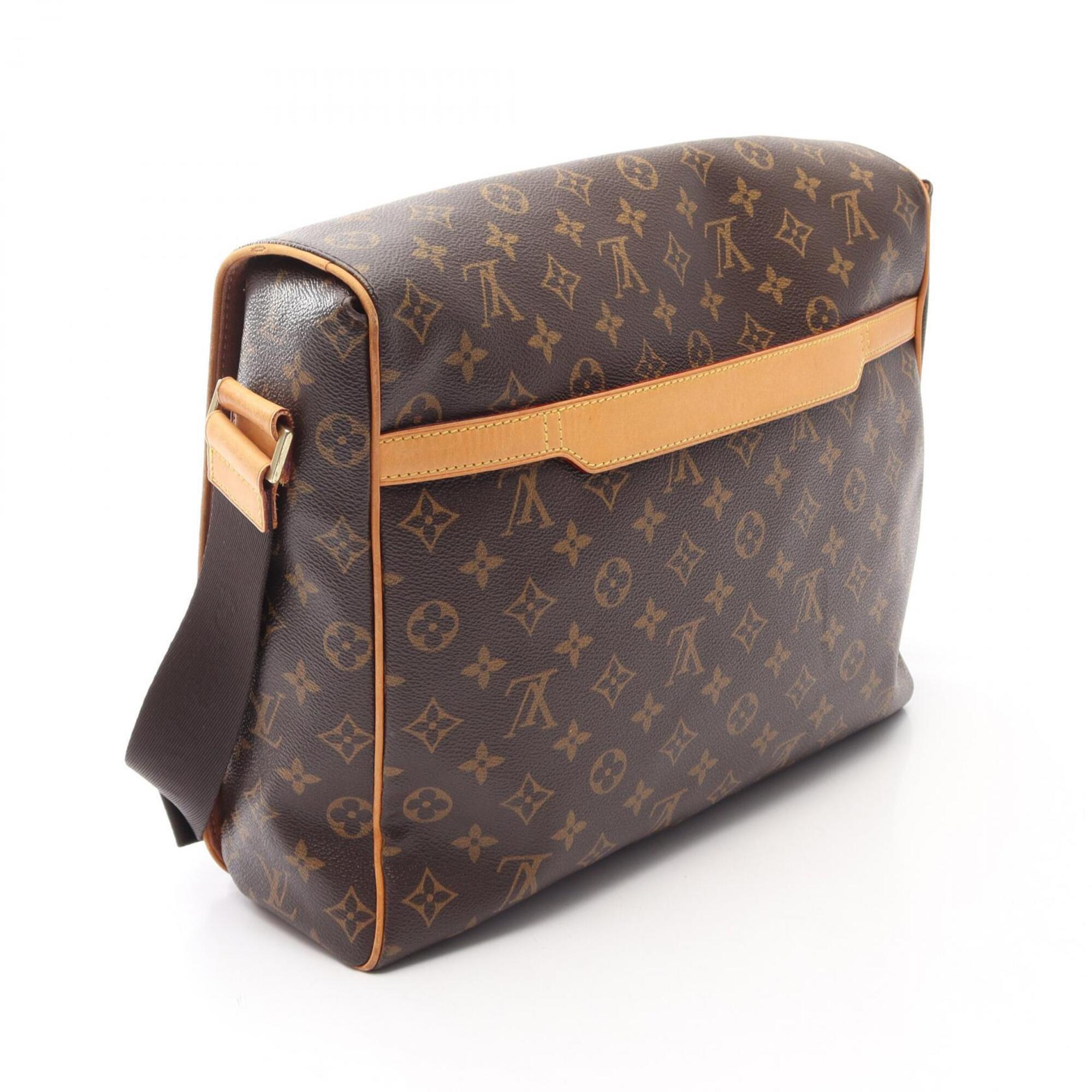 Louis Vuitton Brown Monogram Coated Canvas Leather Handbag Shoulder Bag (Pre-Owned)