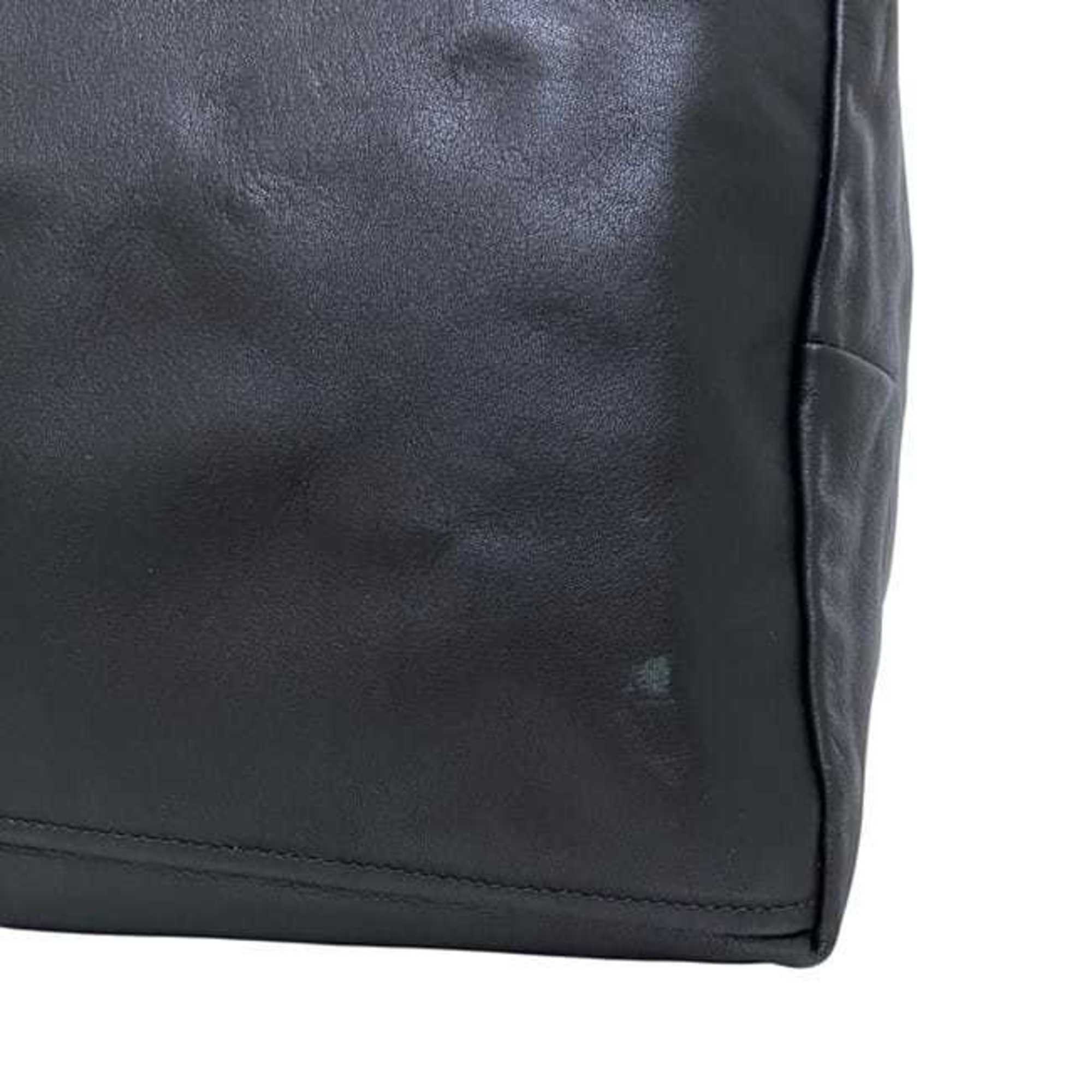 Prada Black Nero Leather Tote Bag (Pre-Owned)