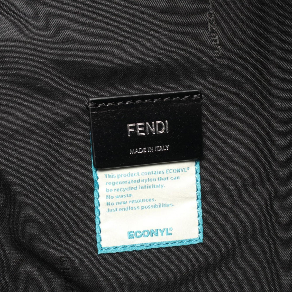 Fendi Zucca Black Brown Yellow Nylon Leather Backpack (Pre-Owned)