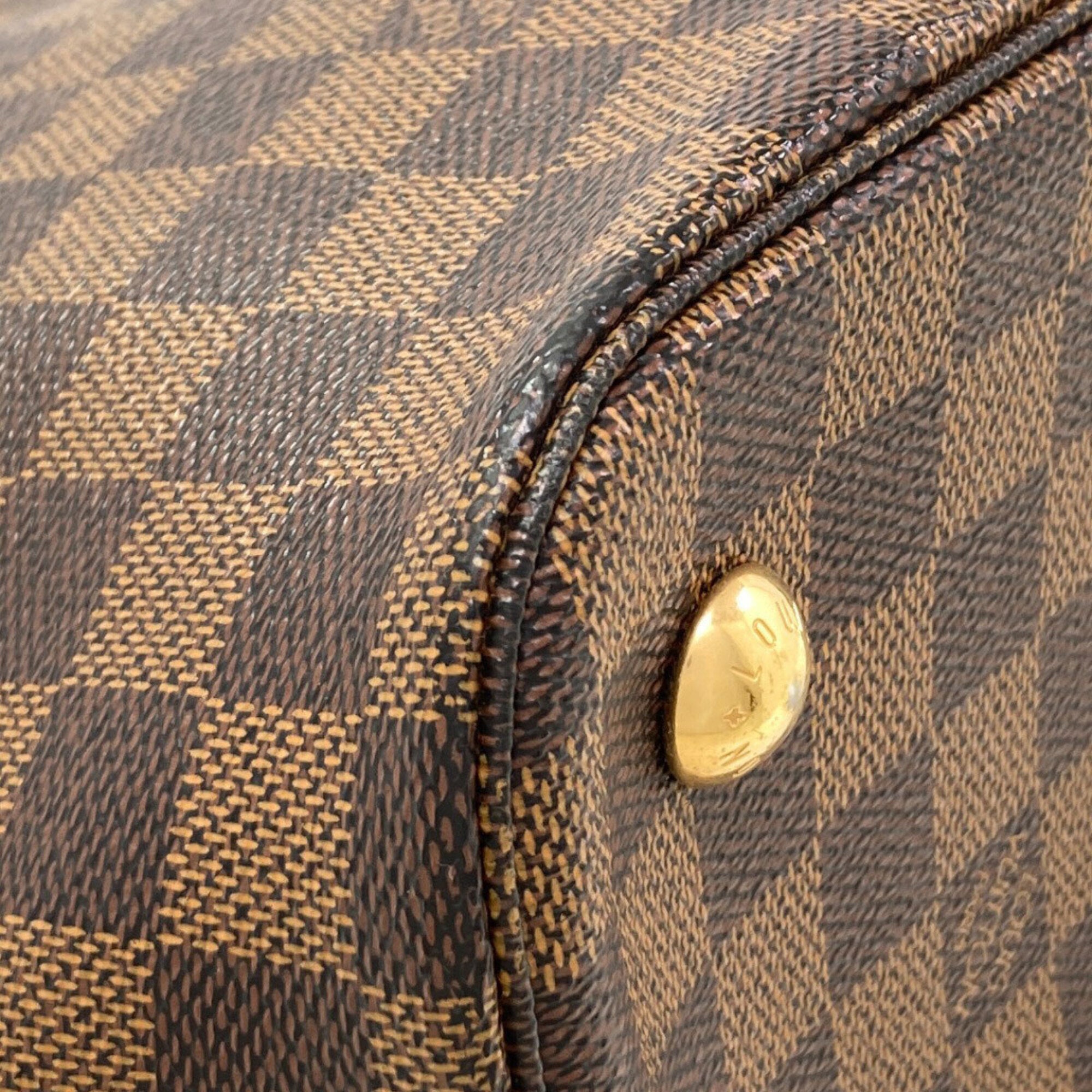 Louis Vuitton Damier Damier Canvas Ebene Damier Canvas Handbag (Pre-Owned)