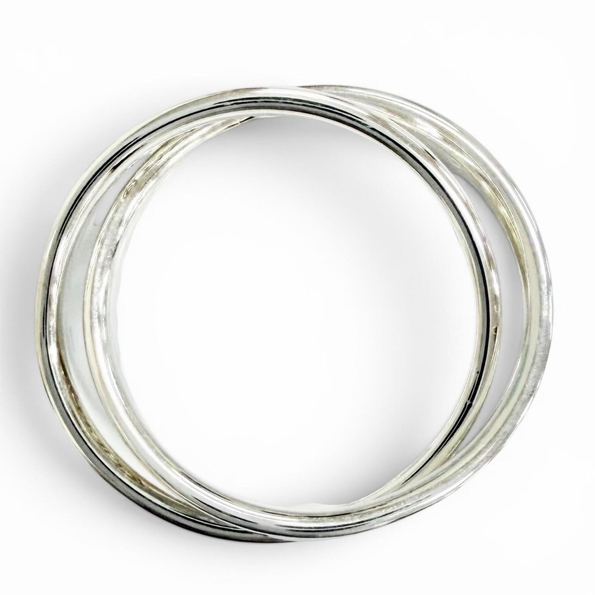 Tiffany Silver Silver 925 Band Ring (Pre-Owned)