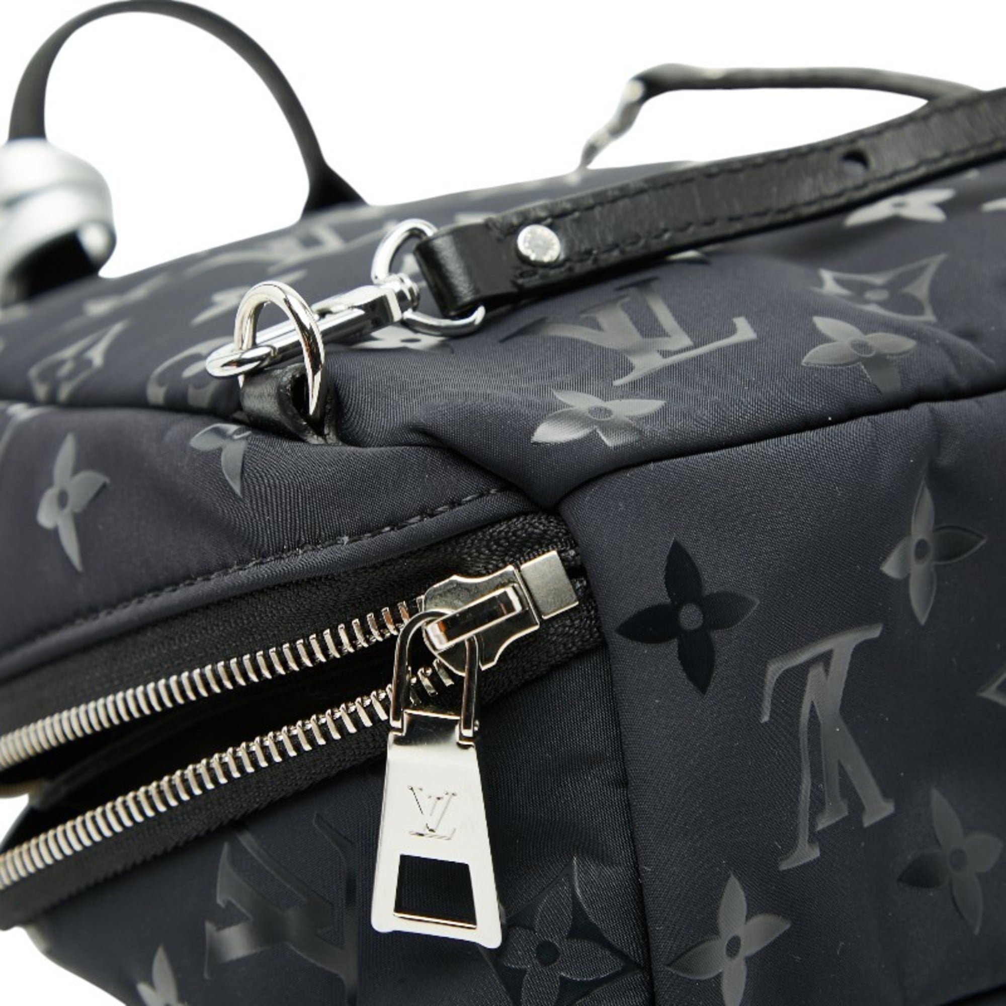 Louis Vuitton Black Noir Nylon Backpack (Pre-Owned)