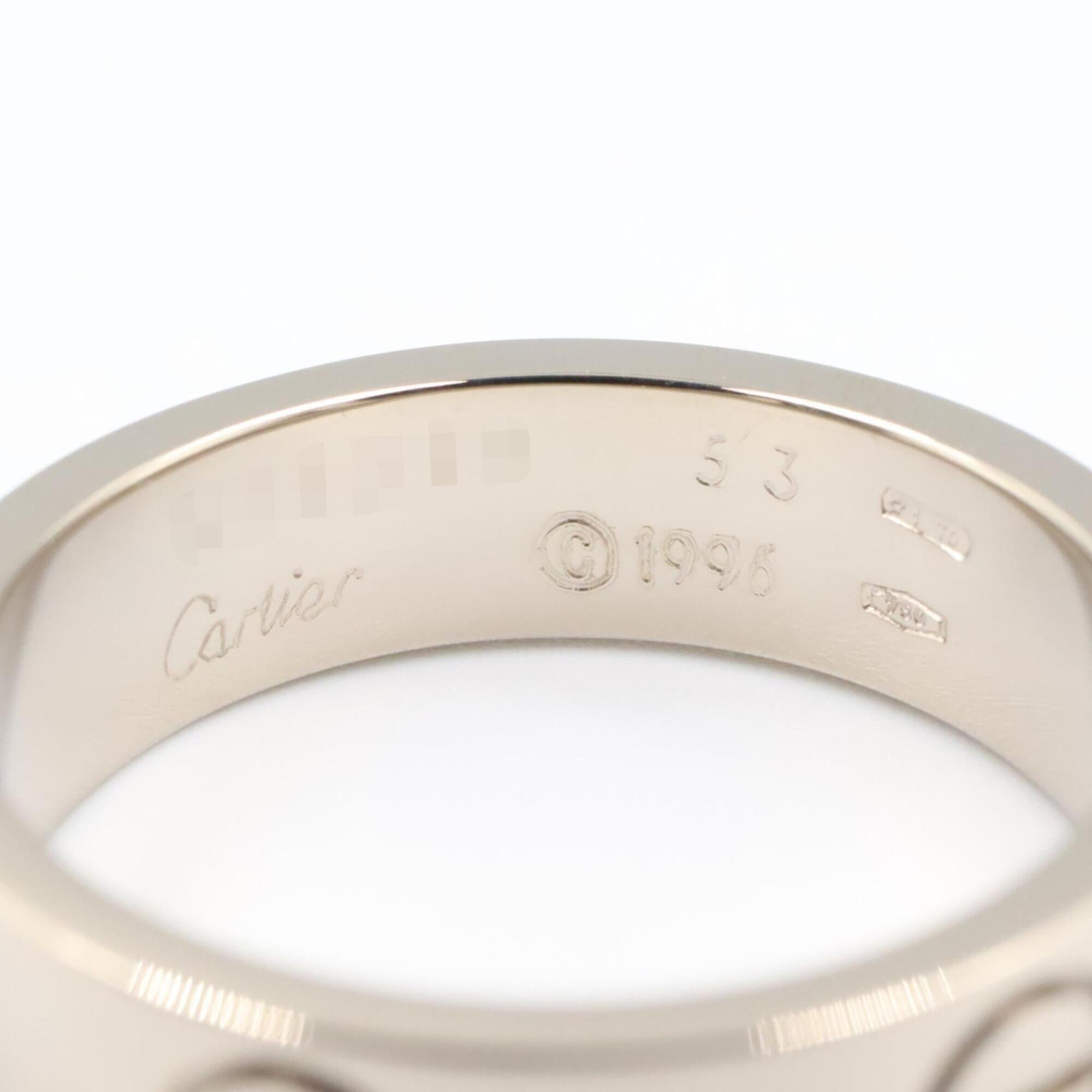 Cartier Silver White Gold (18K) Band Ring (Pre-Owned)