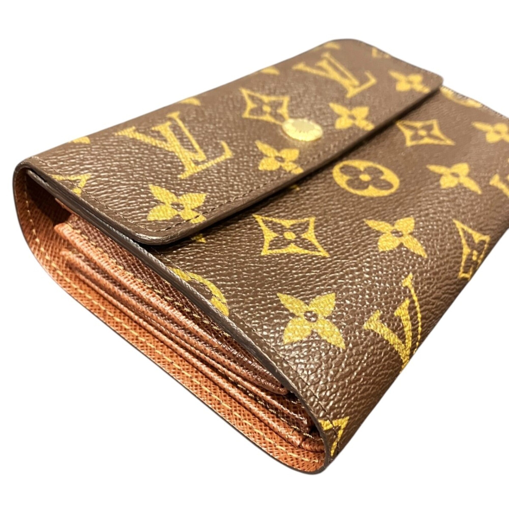 Louis Vuitton Monogram Brown Pvc Wallet (Tri-Fold) (Pre-Owned)