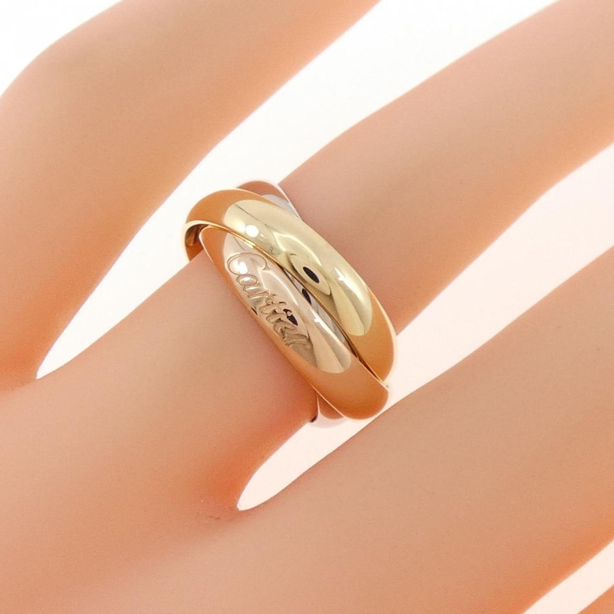 Cartier Pink Gold White Gold Yellow Gold Yellow Gold (18K) Pink Gold (18K) White Gold (18K) Band Ring (Pre-Owned)