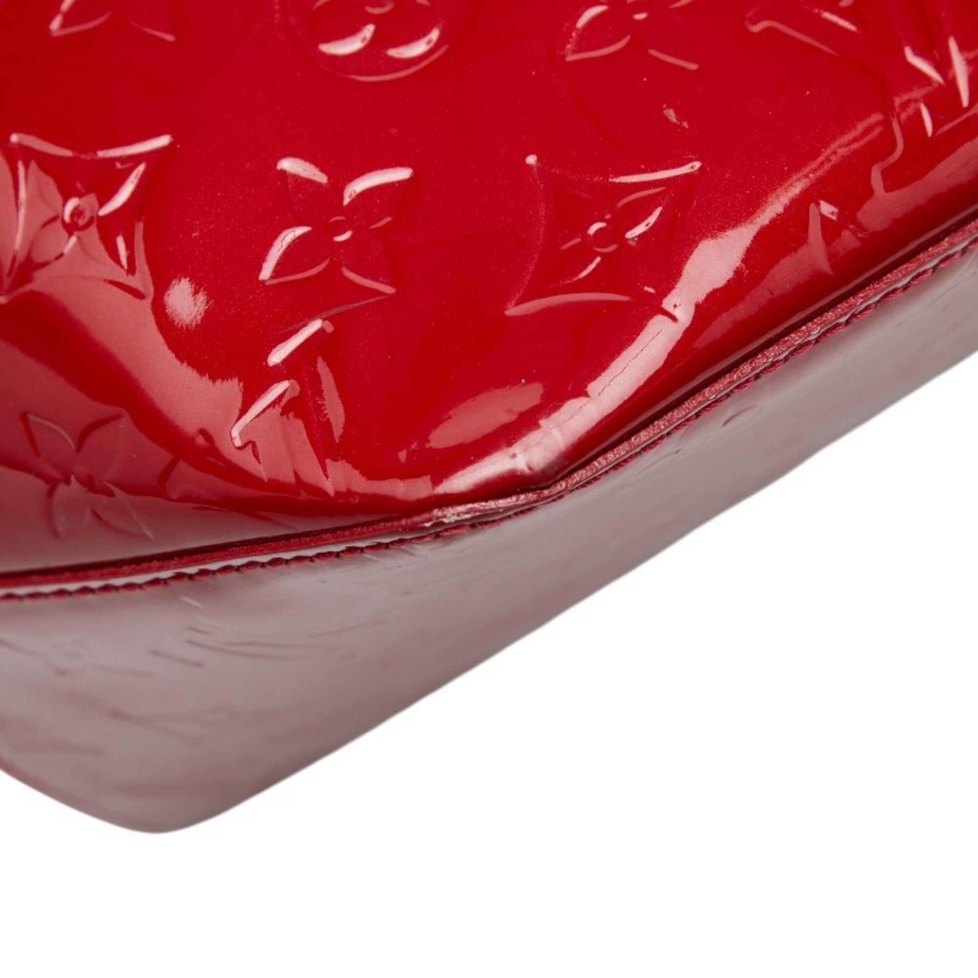Louis Vuitton Pomme D'amour Red Color Patent Leather Handbag (Pre-Owned)